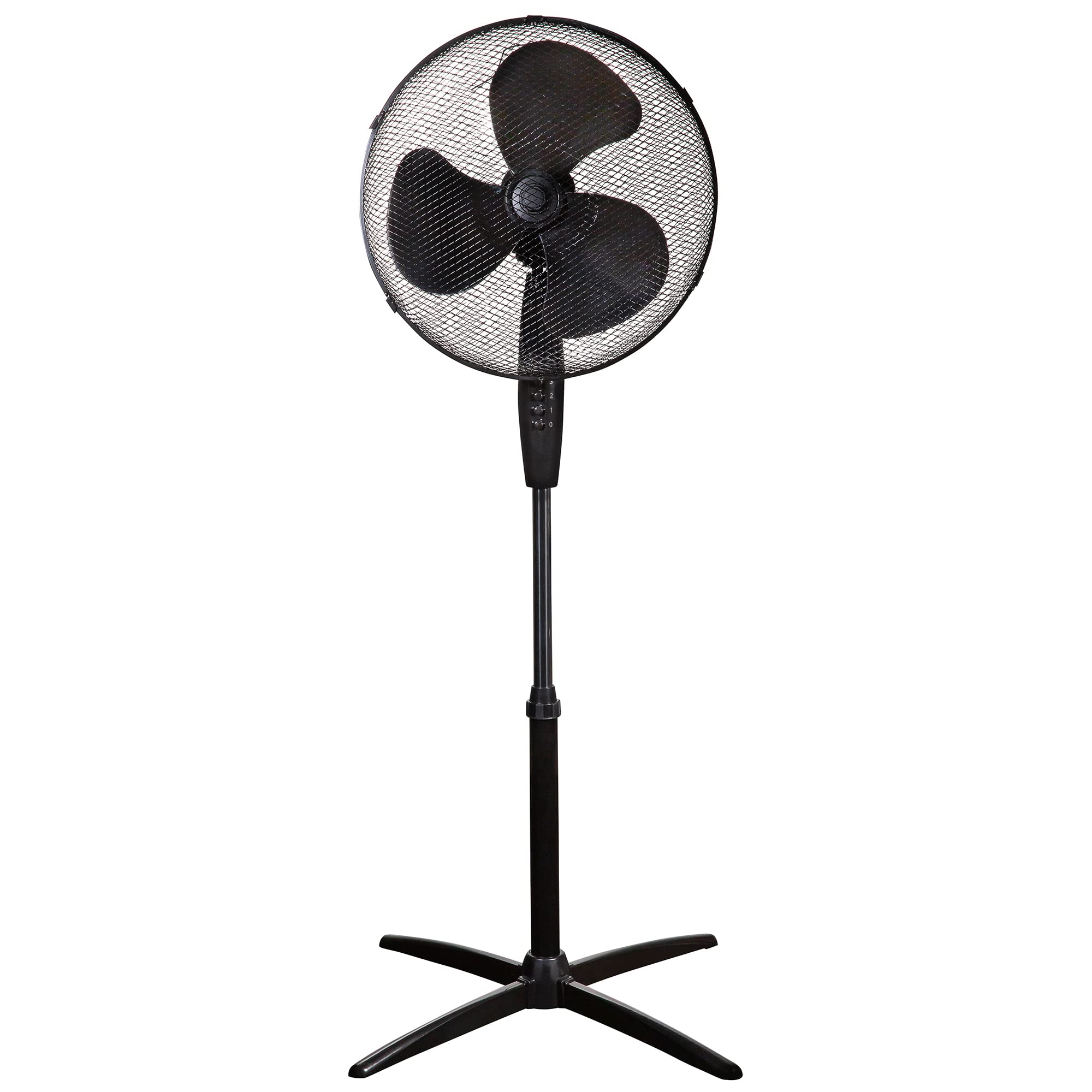 Zanussi 16 Inch Lightweight Pedestal Fan - 3 Speeds, 90° Oscillation, Adjustable Height 7