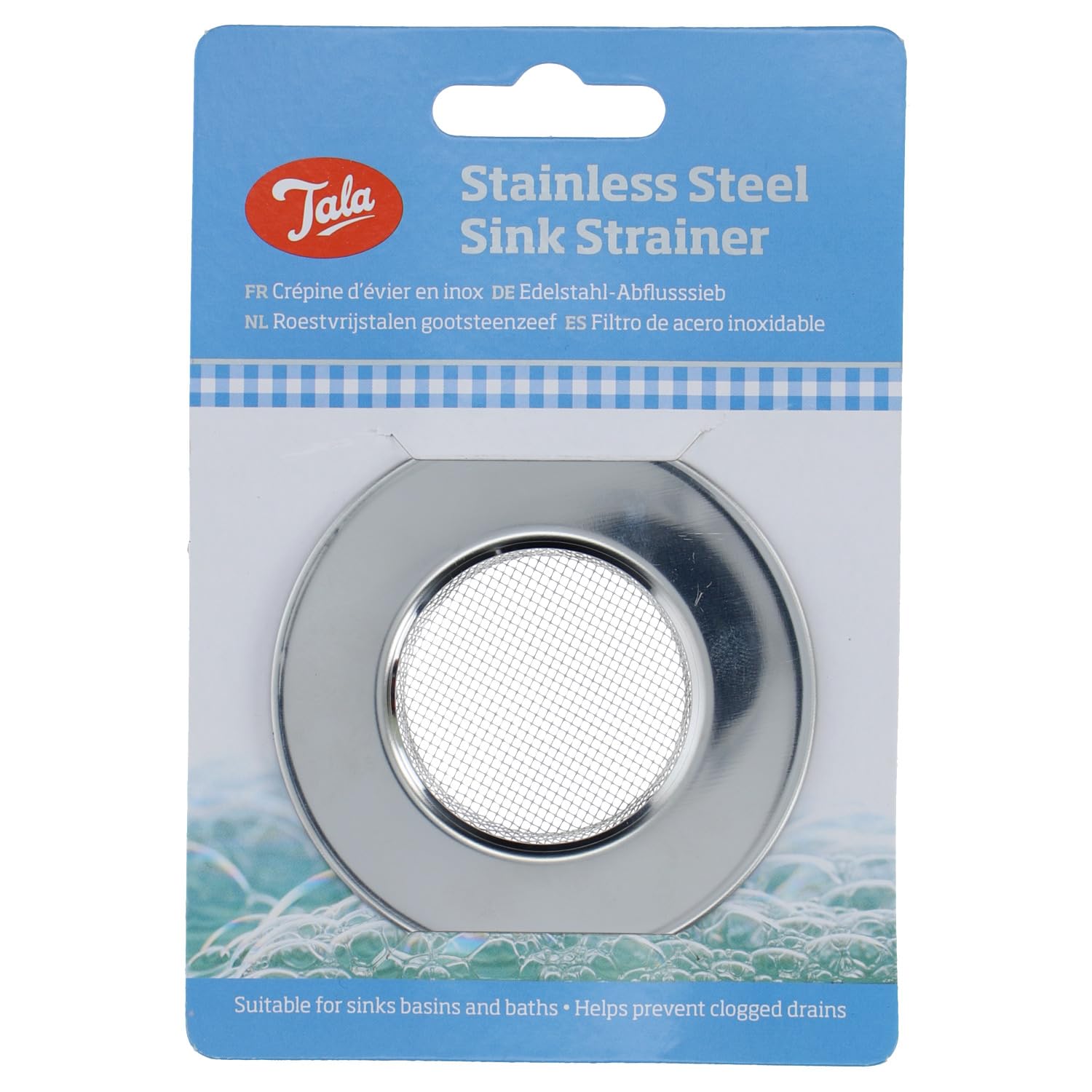 Tala Stainless Steel Mini Sink Strainer - Rust-Resistant Drain Protection | 97x135x13mm 1