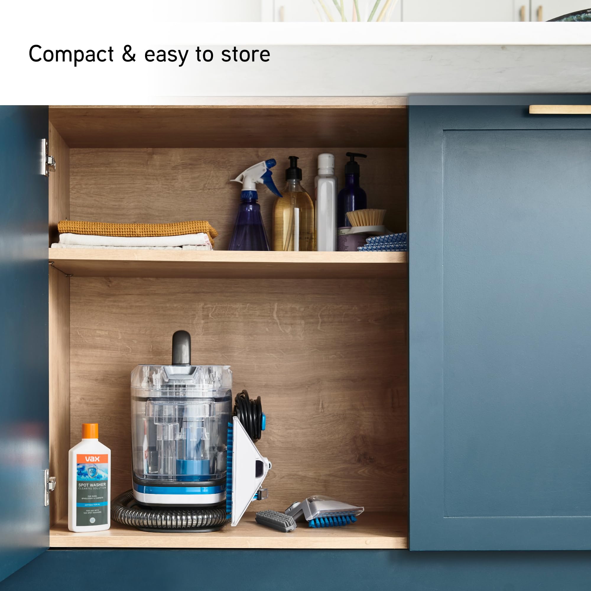 Vax SpotWash Home Duo Carpet Washer - Compact Design | Antimicrobial Tools | White/Blue 7