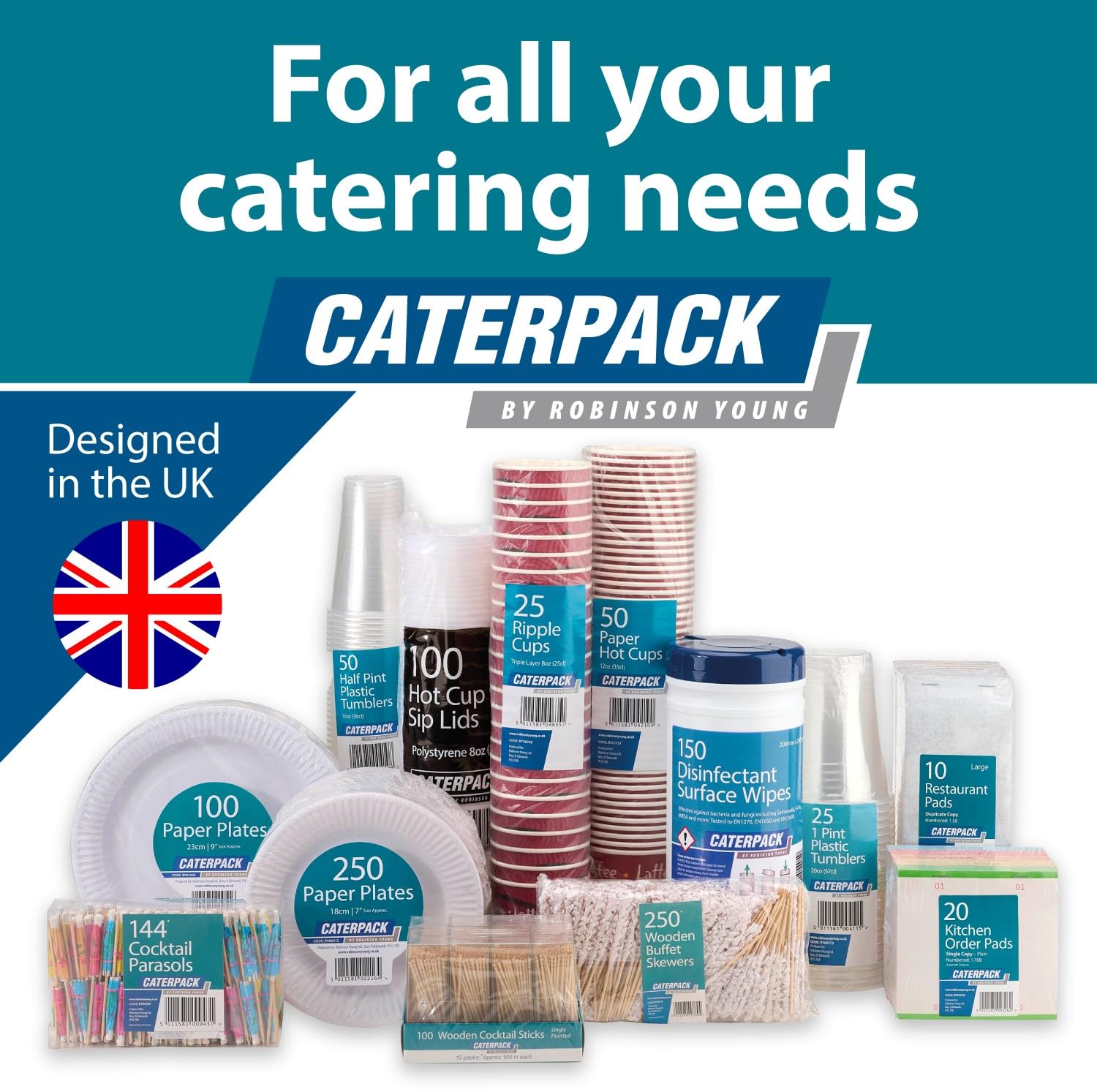 CATERPACK BY ROBINSON YOUNG Sandwich Bags - Dispenser Pack of 500 | 18x23 cm | Freezer Safe 6