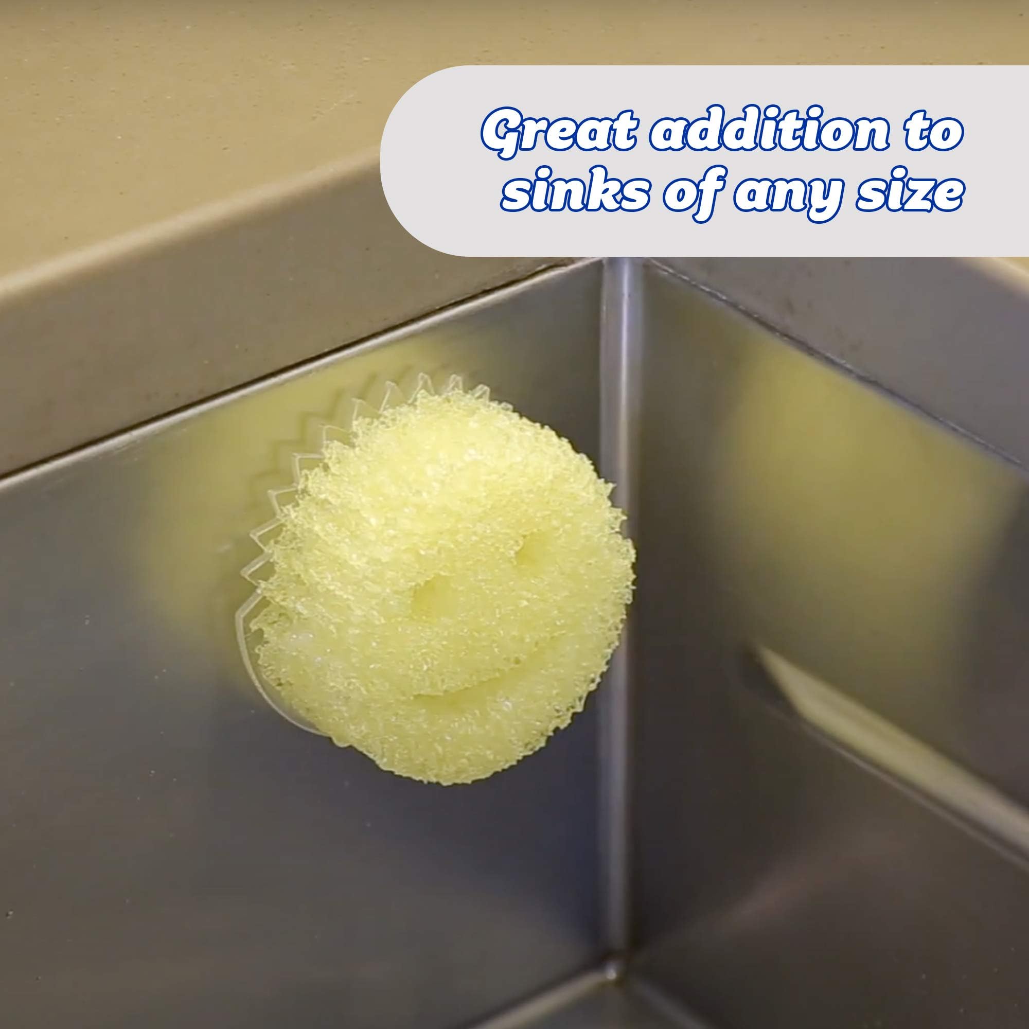 Scrub Daddy Daddy Caddy Sponge Holder - Clear Plastic, Quick Drying, 2 Pack 2