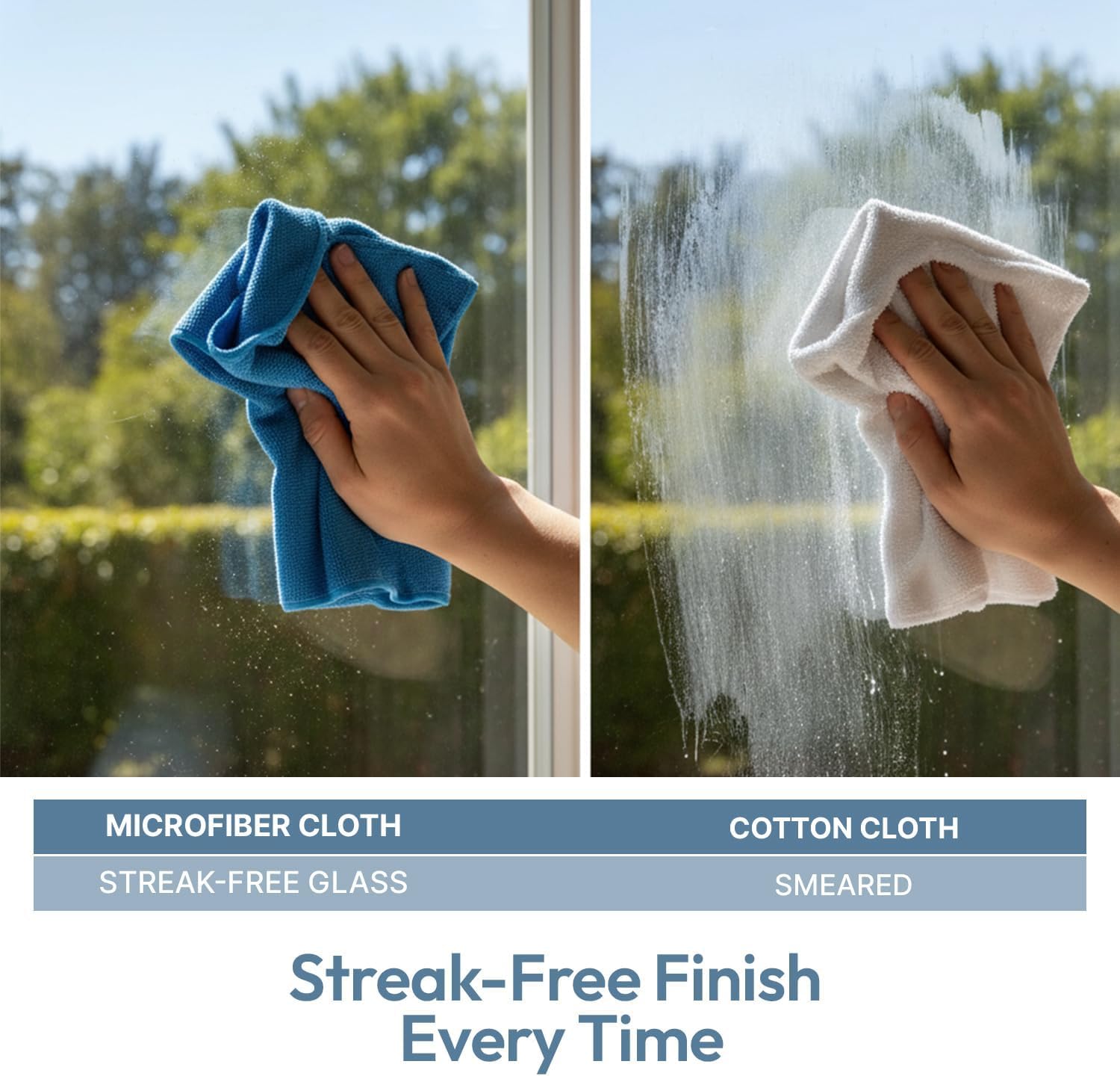 delka Microfibre Cleaning Cloths - 12 Pack, 300x300mm, Ultra Soft & Streak-Free | Teal 4