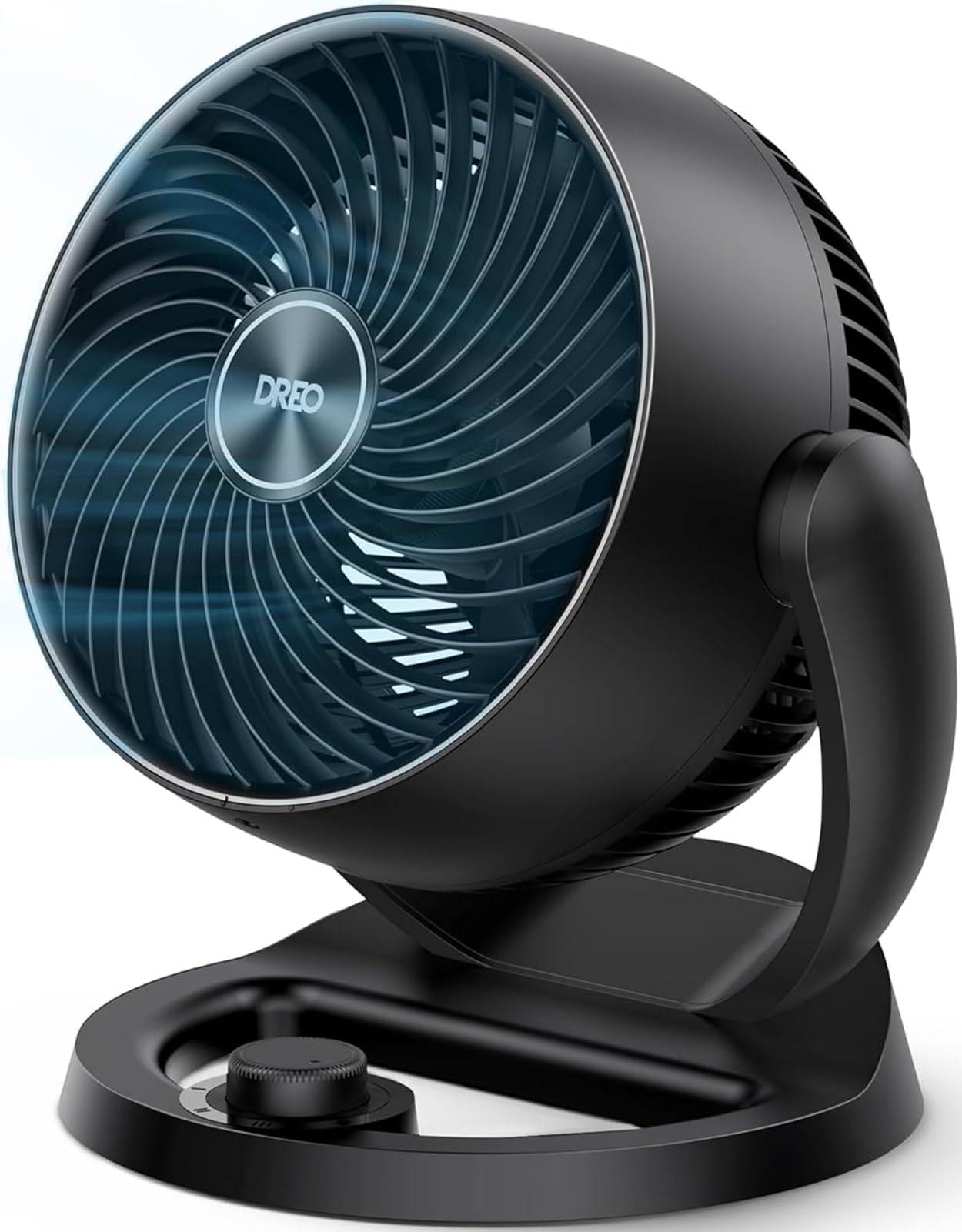 Dreo 12 Inch Desk Fan for Bedroom - 25dB Silent Cooling, 70ft Air Circulation | Black