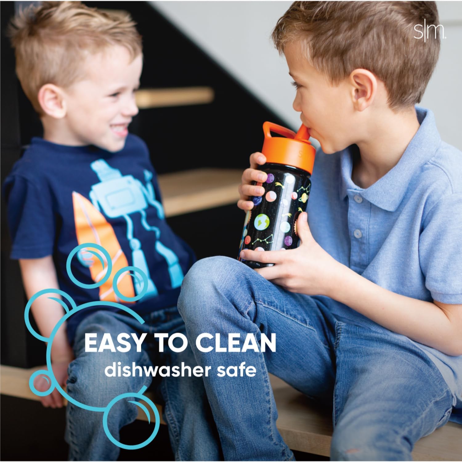 Simple Modern Kids Summit Water Bottle - Insulated Stainless Steel | 414 ml | Straw Lid 4