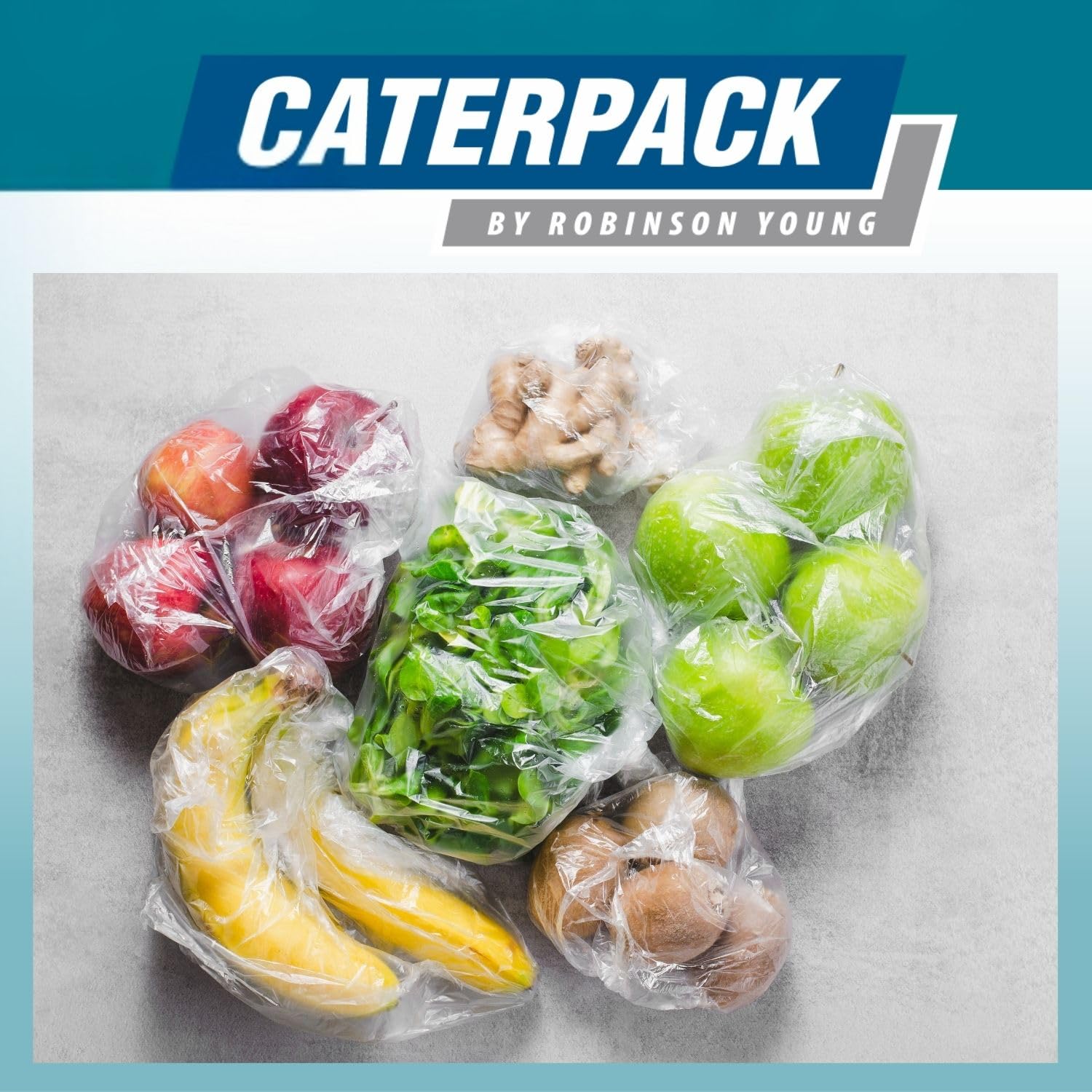 CATERPACK BY ROBINSON YOUNG Sandwich Bags - Dispenser Pack of 500 | 18x23 cm | Freezer Safe 5