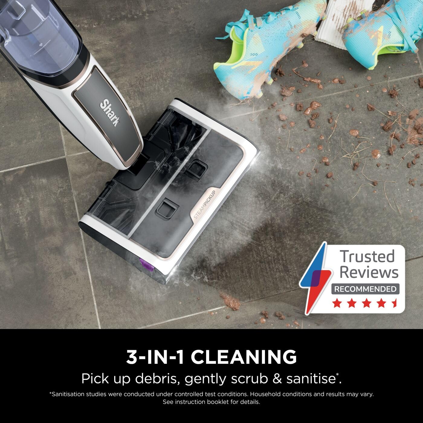Shark SteamPickUp 3-in-1 Steam Mop for Hard Floors | Chemical-Free Cleaning | 1230W 2