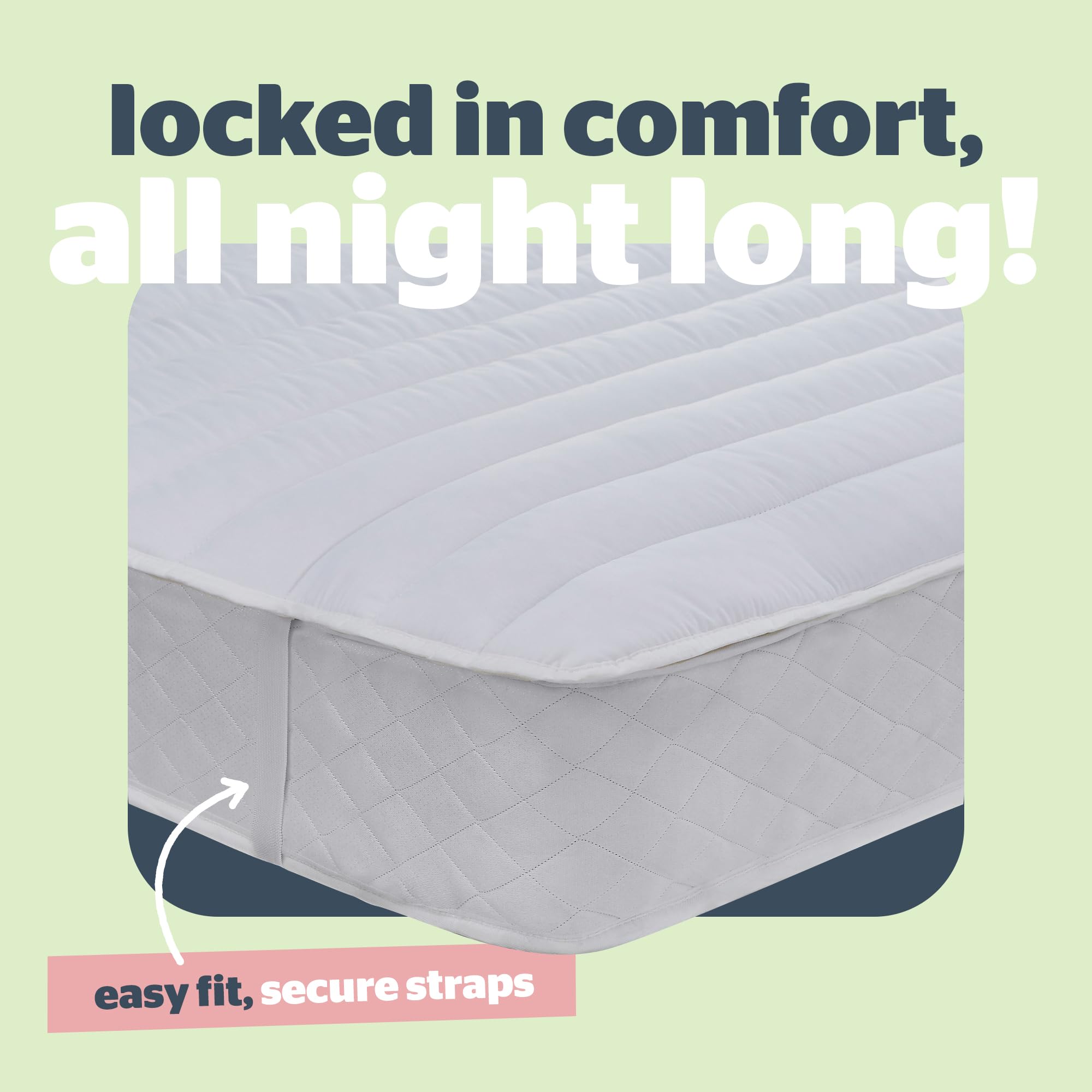 Silentnight Anti-Allergy Double Mattress Topper | Microfibre | Elasticated Straps 5