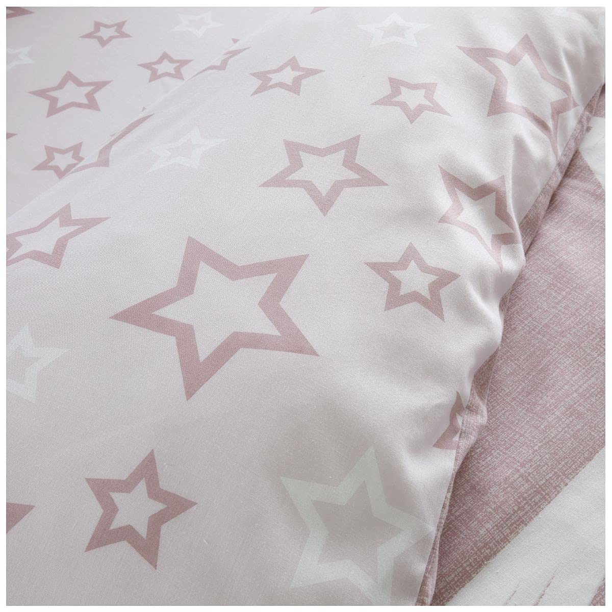 GC GAVENO CAVAILIA Kids Super Star Duvet Cover Set Single | Blush Pink Polycotton 6