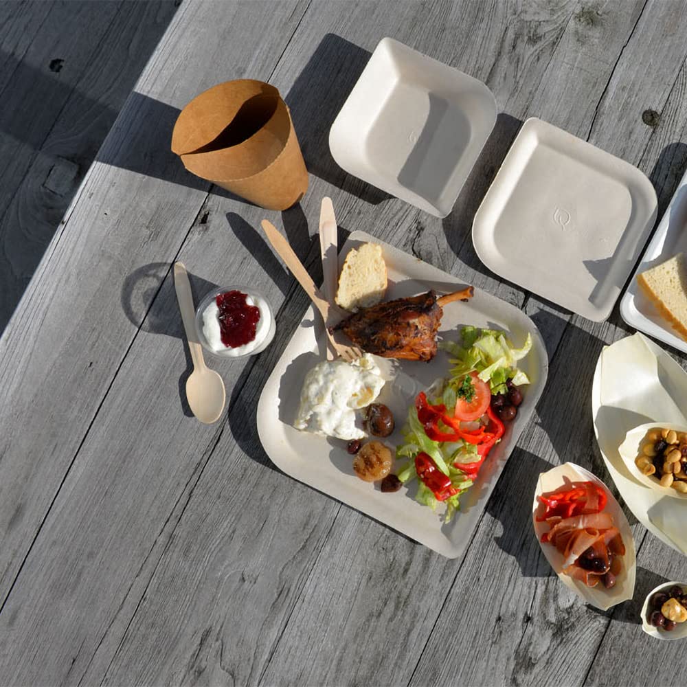ABENA Gastro-Line 16cm Wooden Disposable Spoons | FSG Certified Birchwood | Compostable