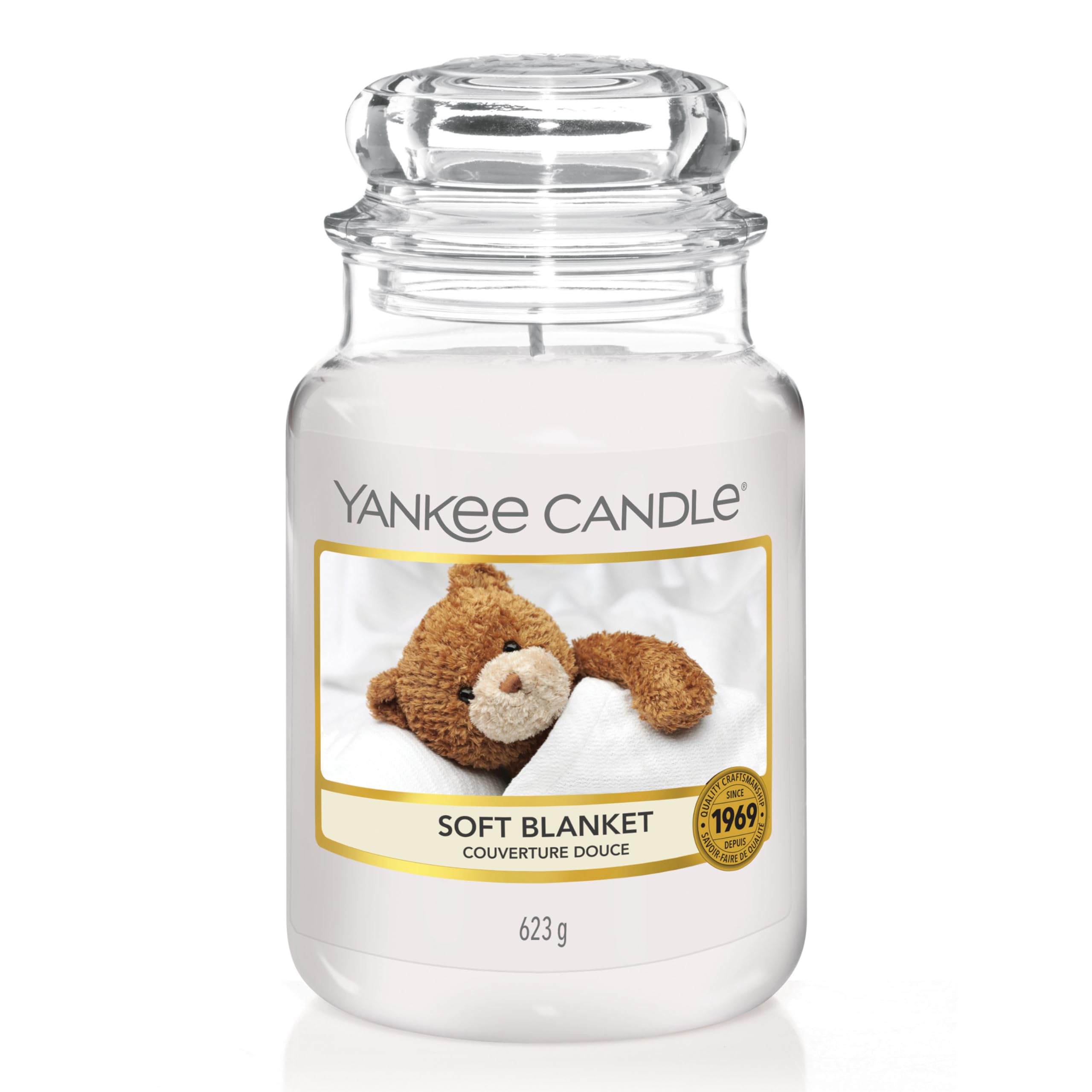 Yankee Candle Soft Blanket Scented Candle - Large Jar | Up to 150 Hours Burn Time | Cream 1