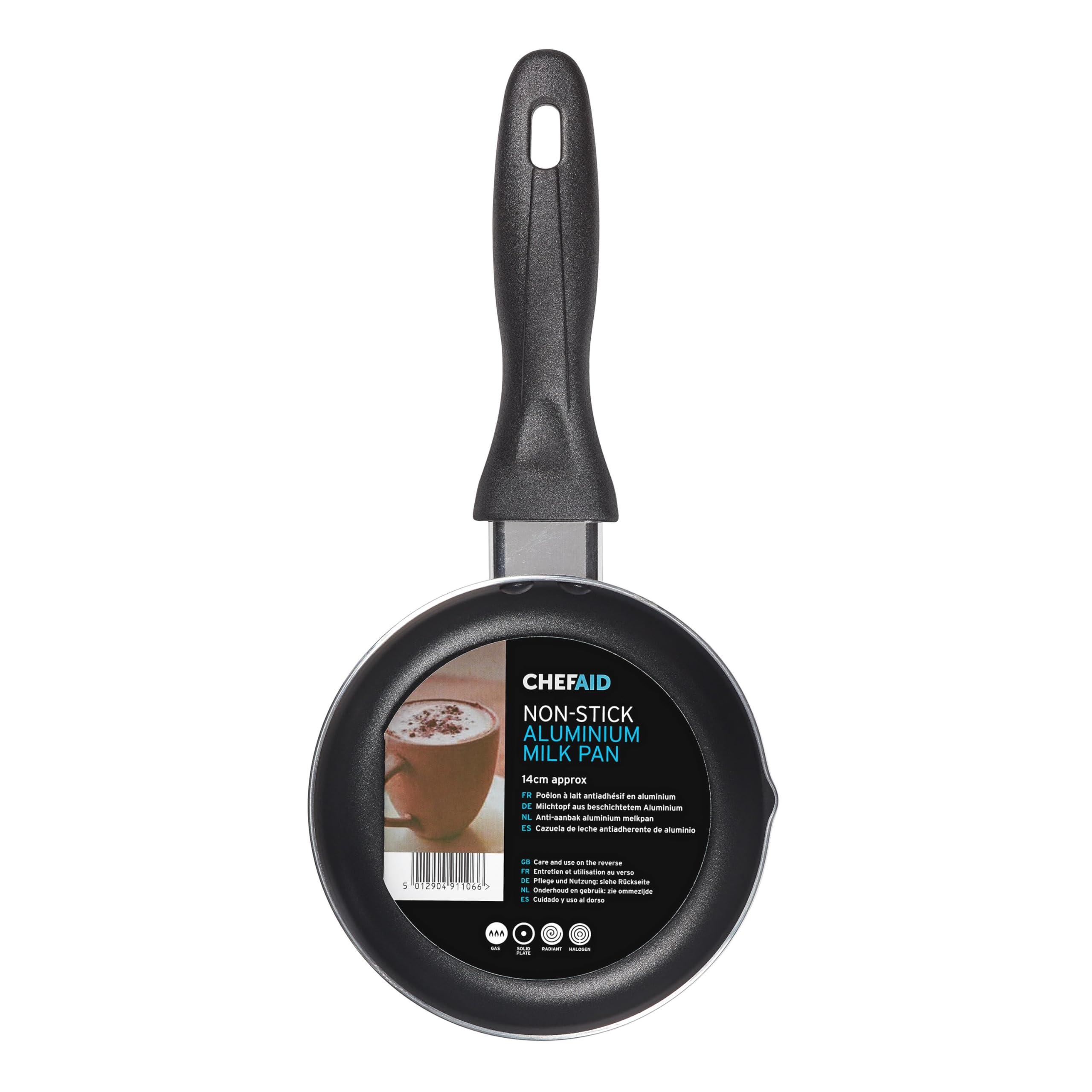 Chef Aid 1 Litre Non-Stick Milk Pan - High Grade Aluminium with Pouring Lip | Black 5