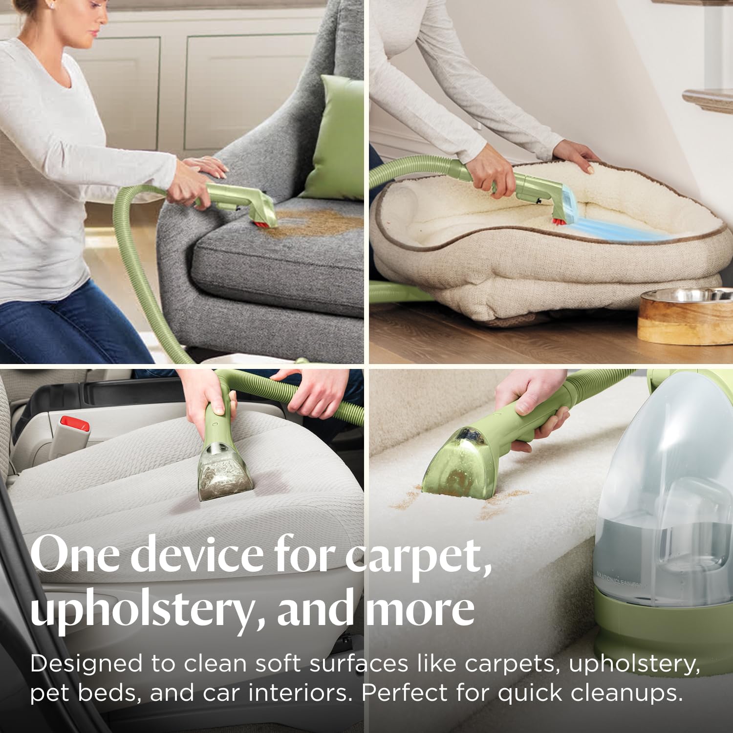 BISSELL Little Green Portable Carpet Cleaner - 7.800 Pa Suction | Dual Tank System | Corded 3