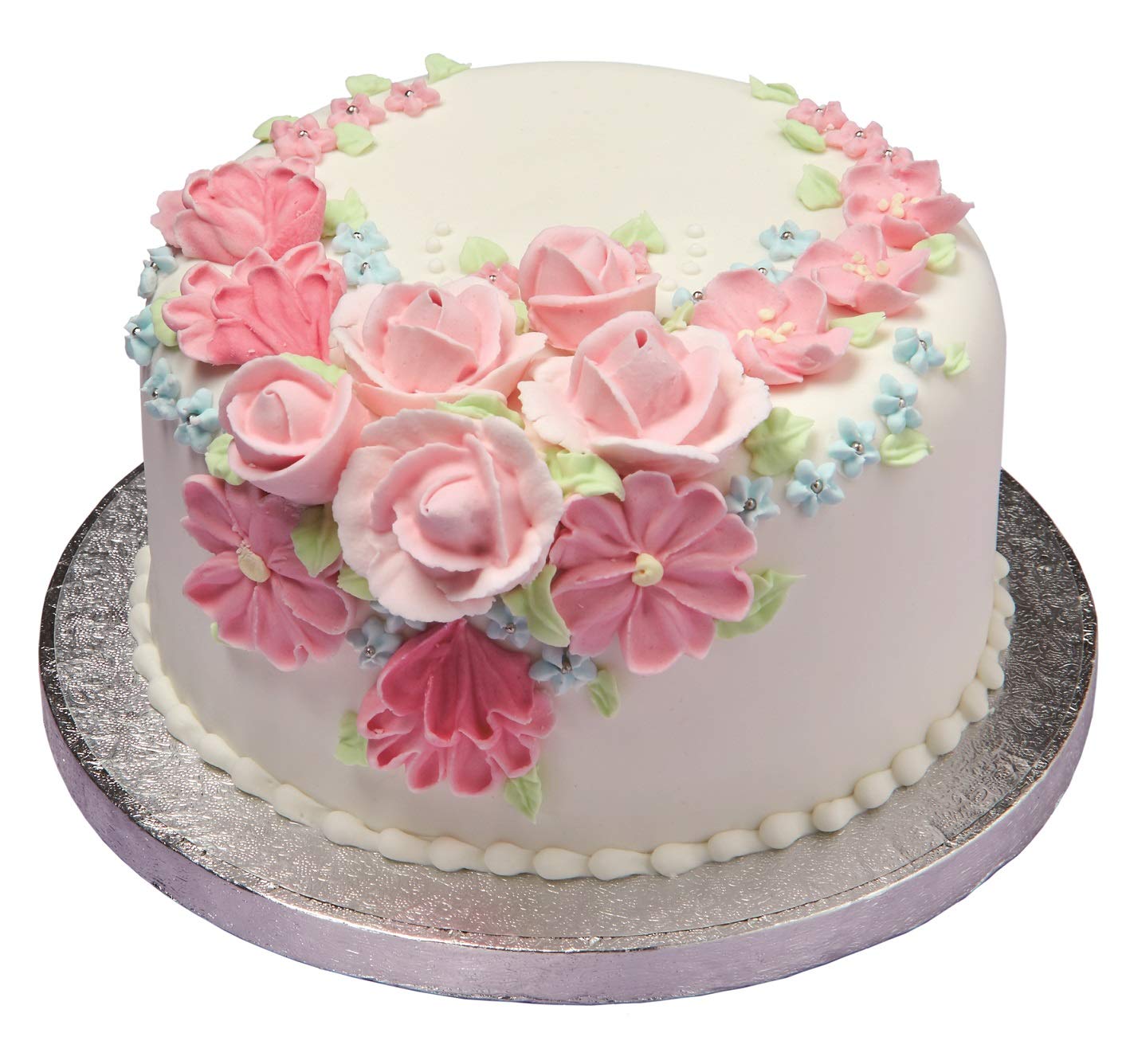 Tala 12 Inch Round Cake Drum | Extra Thick 12mm Support | Silver Embossed Foil Finish 7
