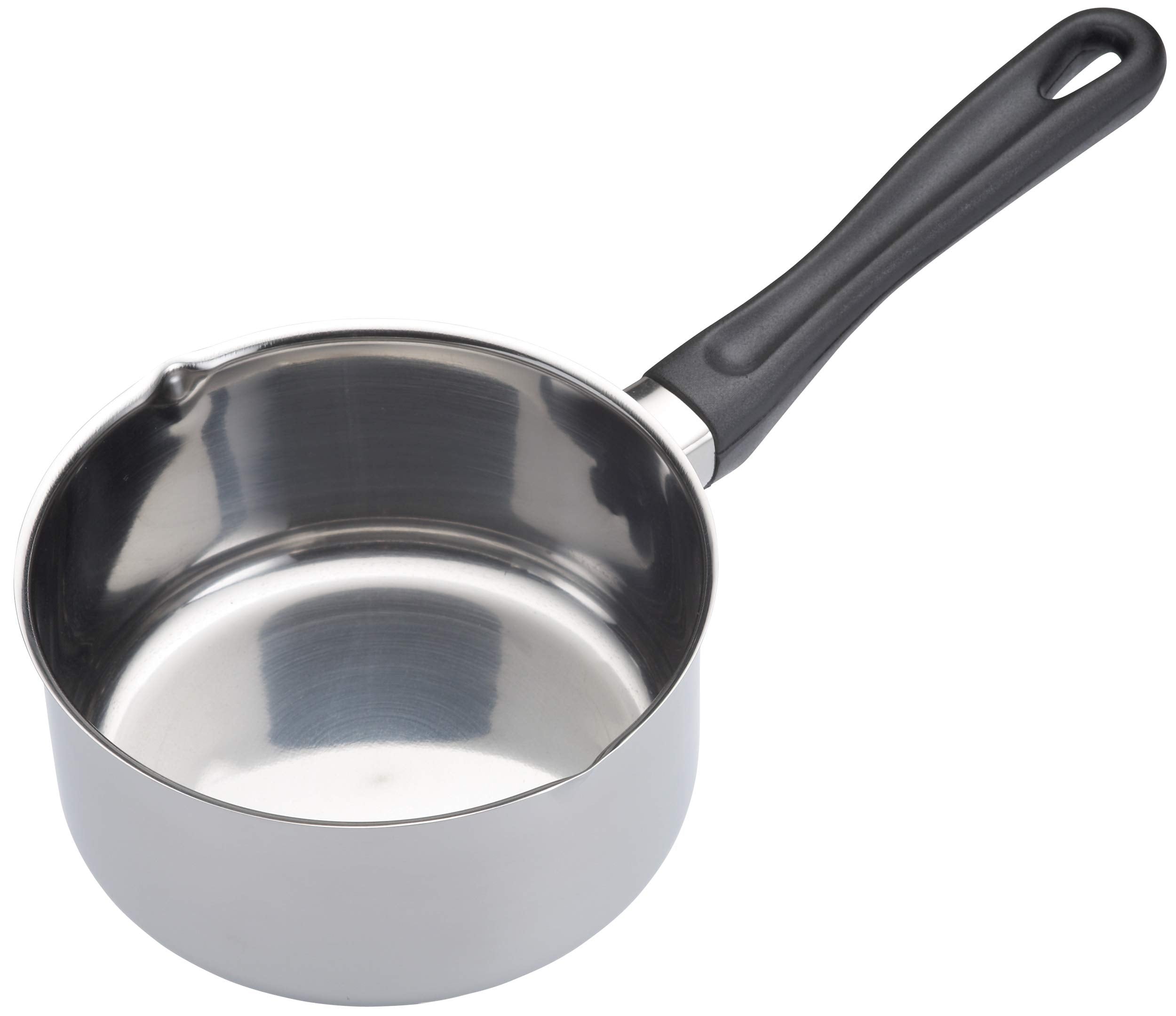 KitchenCraft Stainless Steel Milk Pan with Pouring Lip | 14cm Diameter | Induction Compatible 1