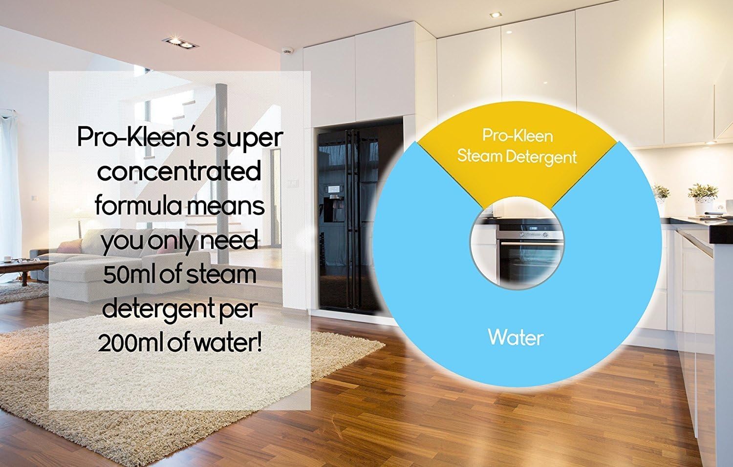 Pro-Kleen Steam Detergent - 5L Citrus Scented Concentrate | Kills 99.9% Bacteria | Limescale Prevention 3