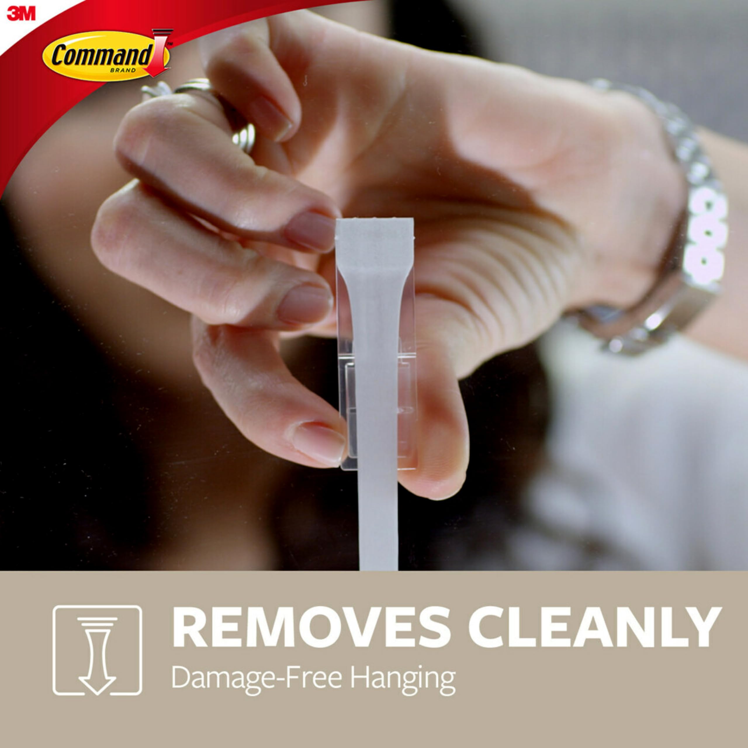 Command HOM-18Q-ES Key Rail Quartz - Damage-Free Hanging | Holds 900g | Metal 7