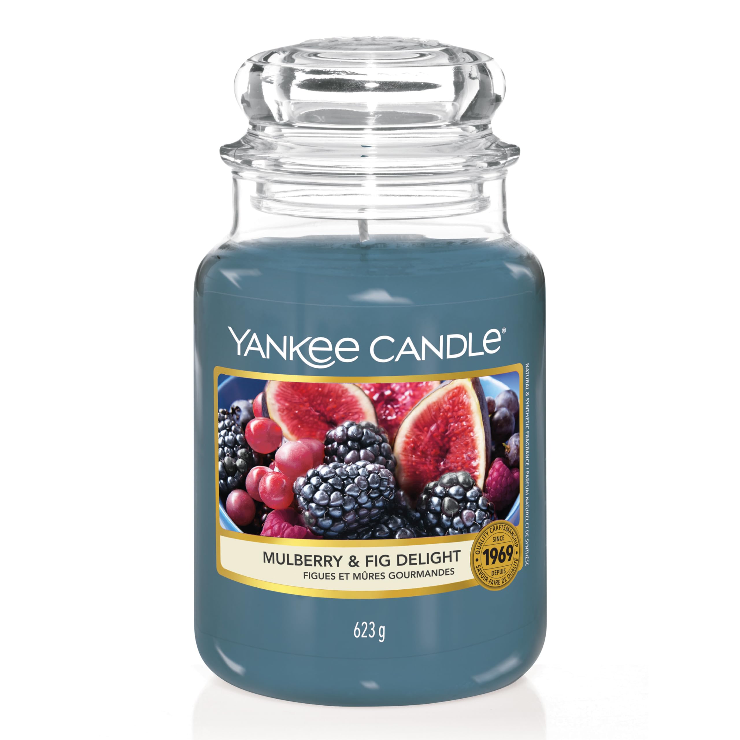 Yankee Candle Mulberry & Fig Delight Scented Candle | Large Jar | Up to 150 Hours Burn Time 1