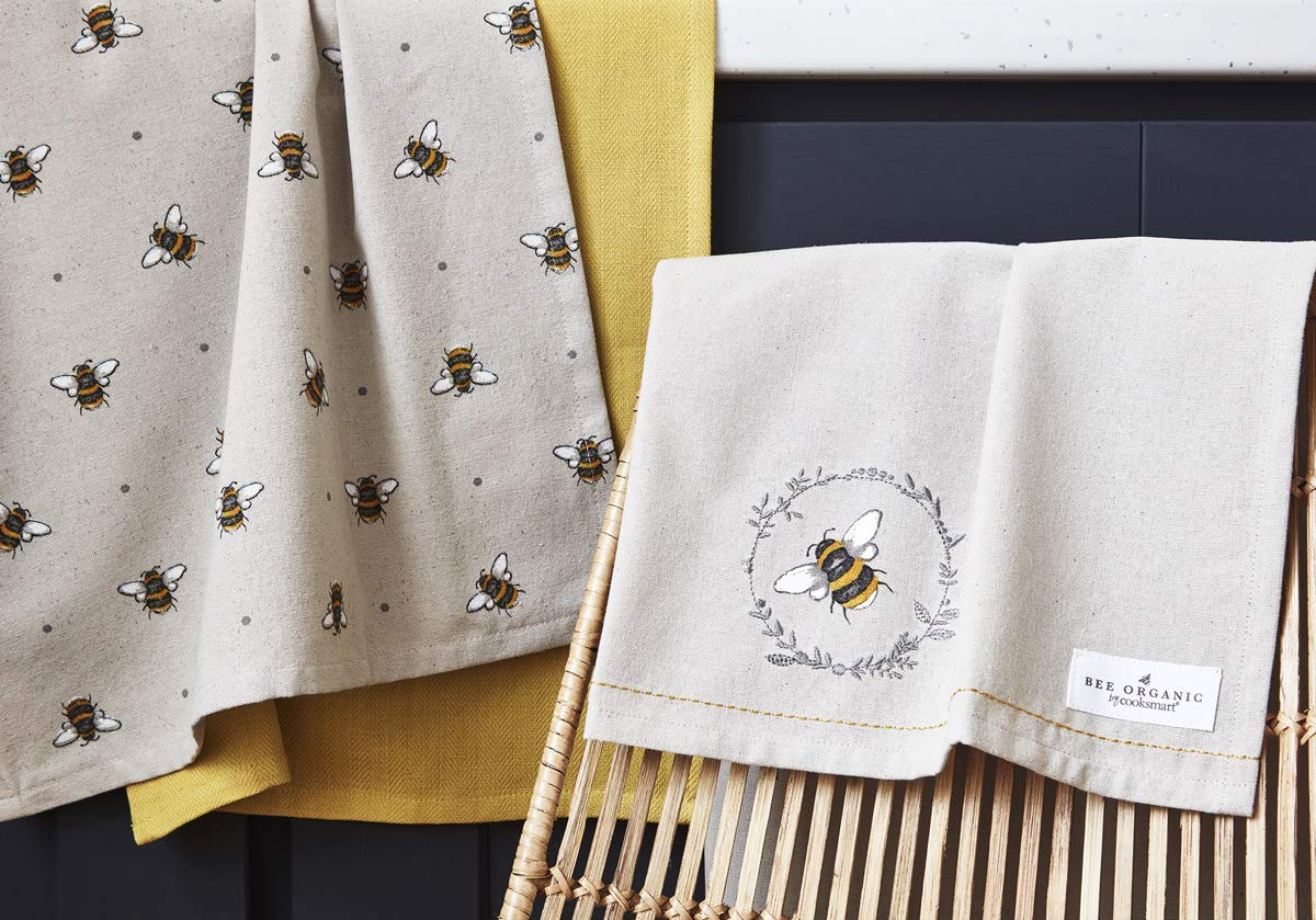 Cooksmart Dish Towels - Pack of 3 Cotton Tea Towels | Multicolored | 45 cm x 65 cm