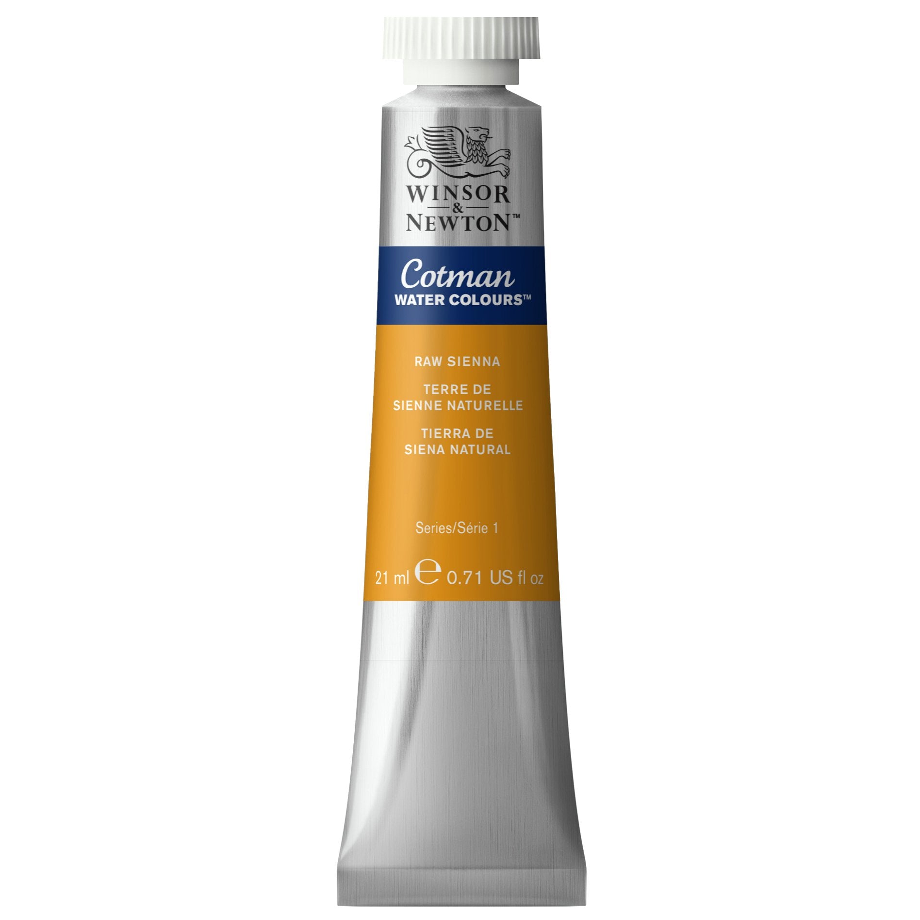Winsor & Newton Cotman Watercolour Paint Tube - Raw Sienna | 21 ml | Series 1 1