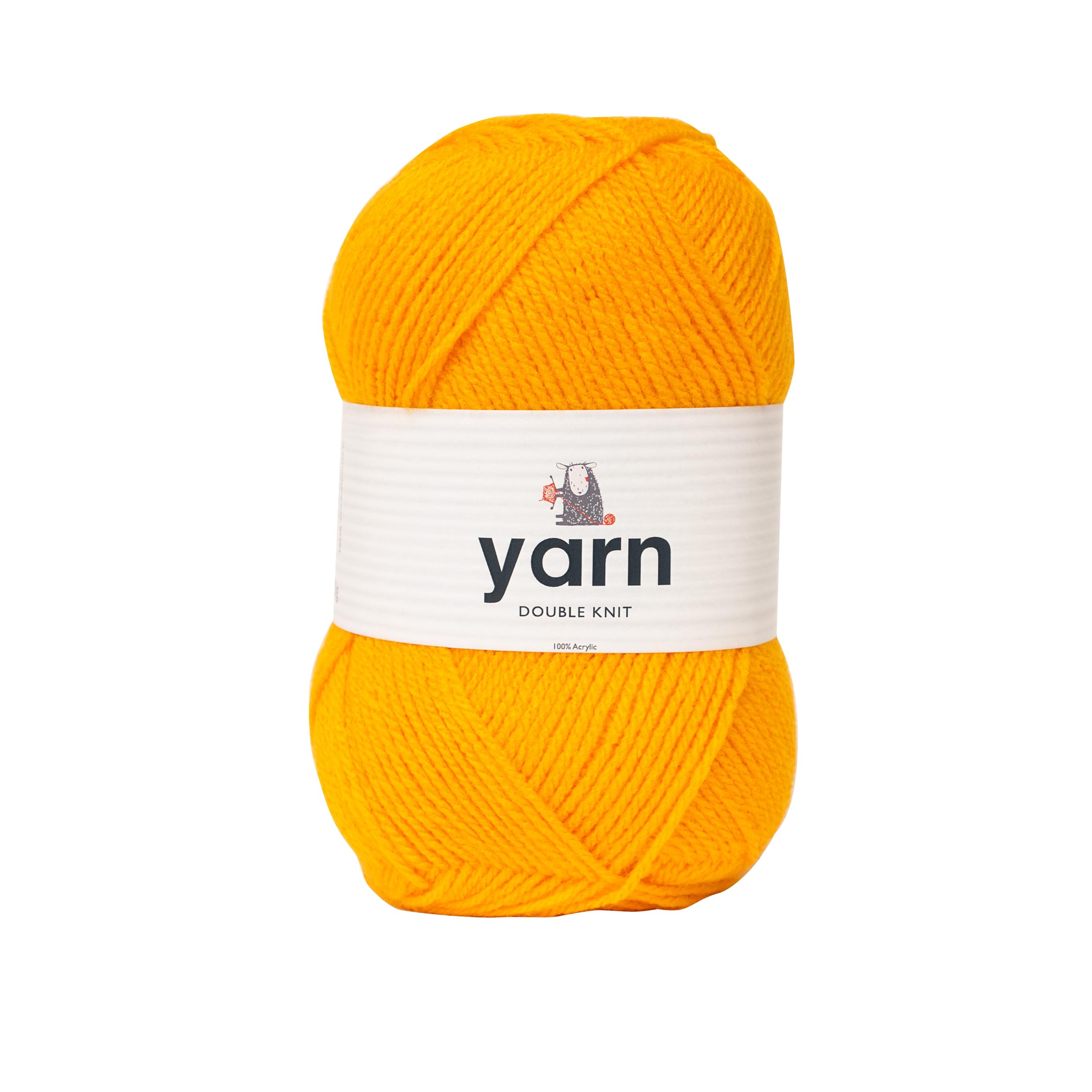 KORBOND DK Yarn - Mustard Yellow | 100g Acrylic | 290m | Double Knit for Knitting & Crochet 1