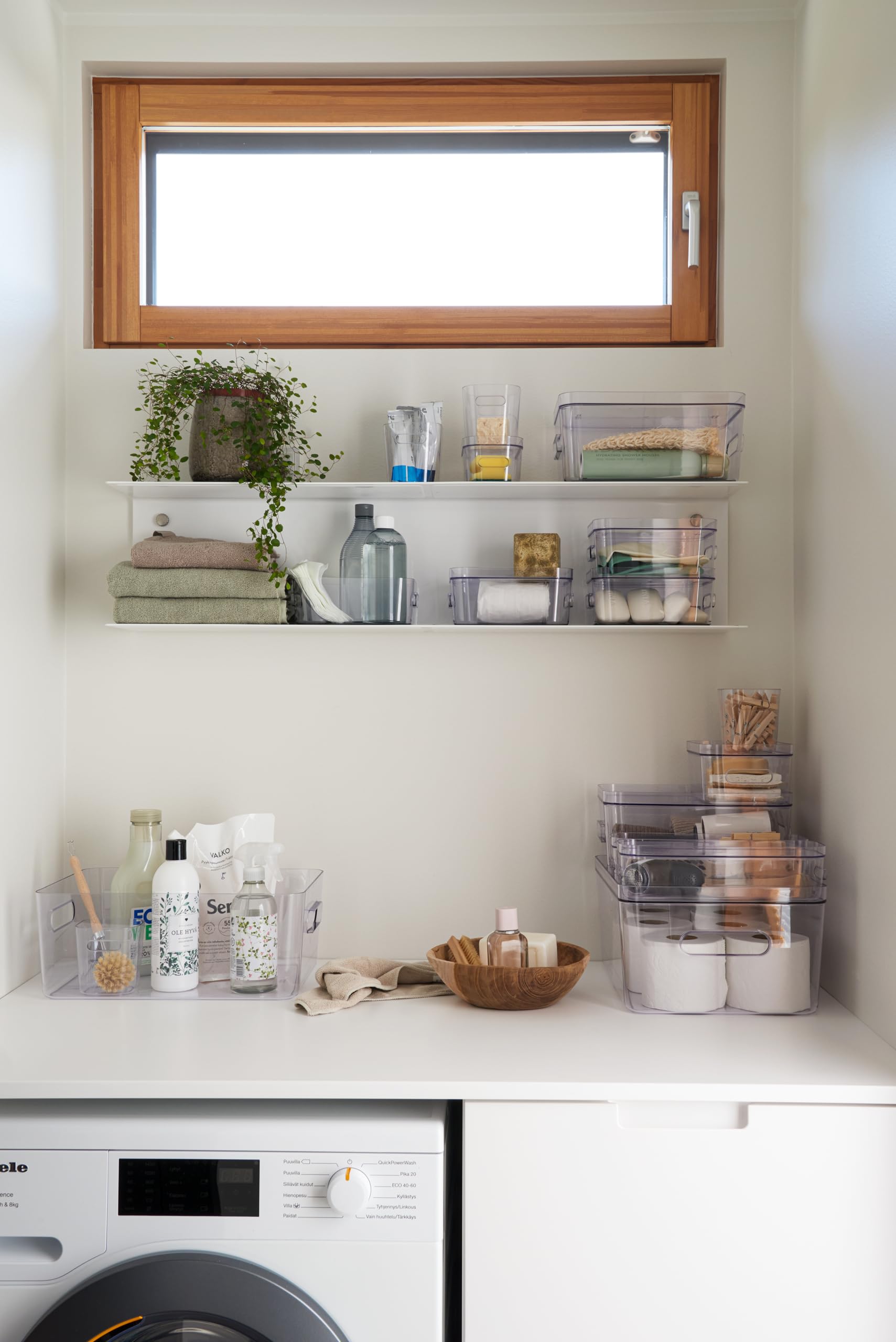 SmartStore Compact Box M - Medium Clear Plastic Container | 5.3L Capacity | Stackable 9
