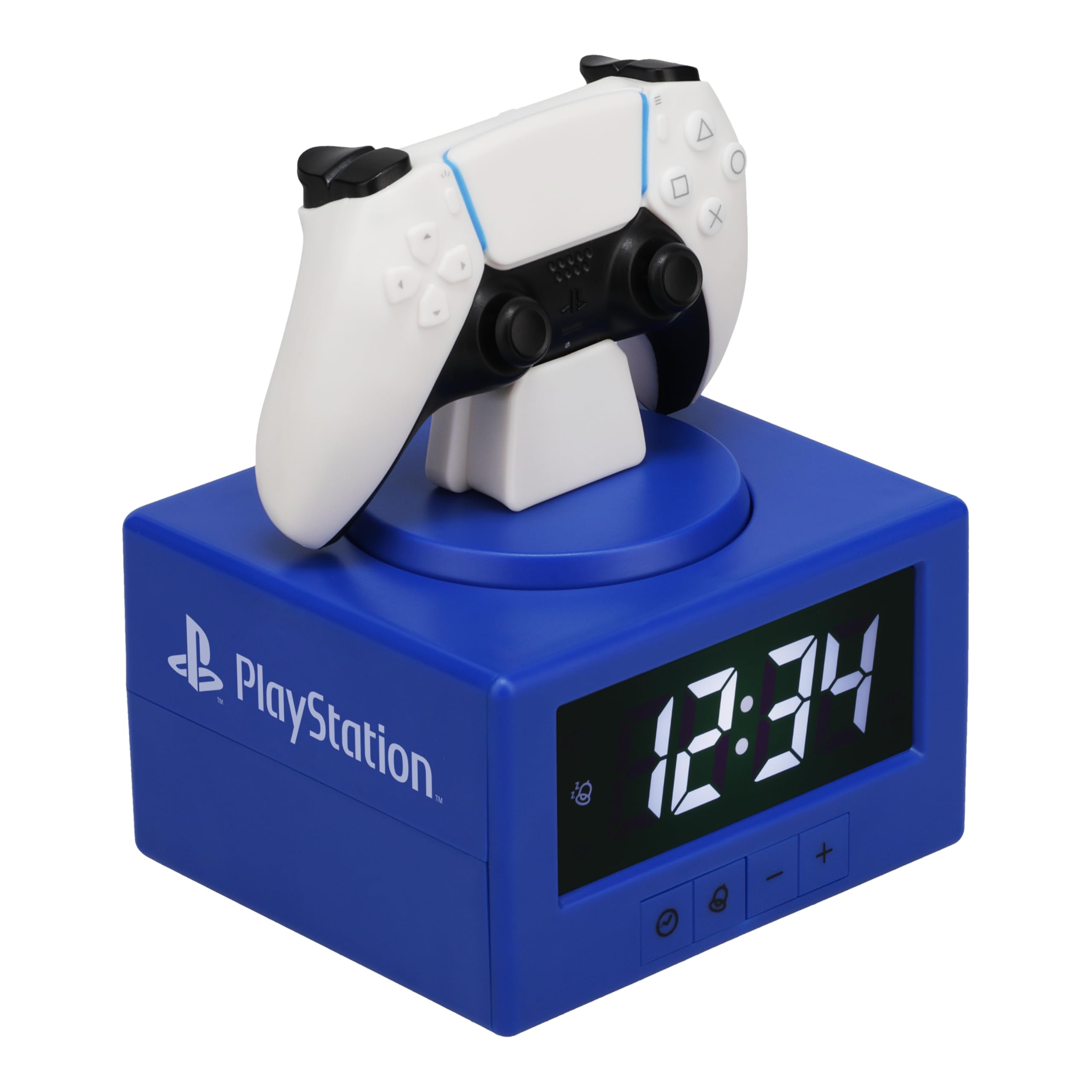 Paladone PlayStation DualSense Controller Digital Alarm Clock with Night Light | Plastic | Multicolour 1