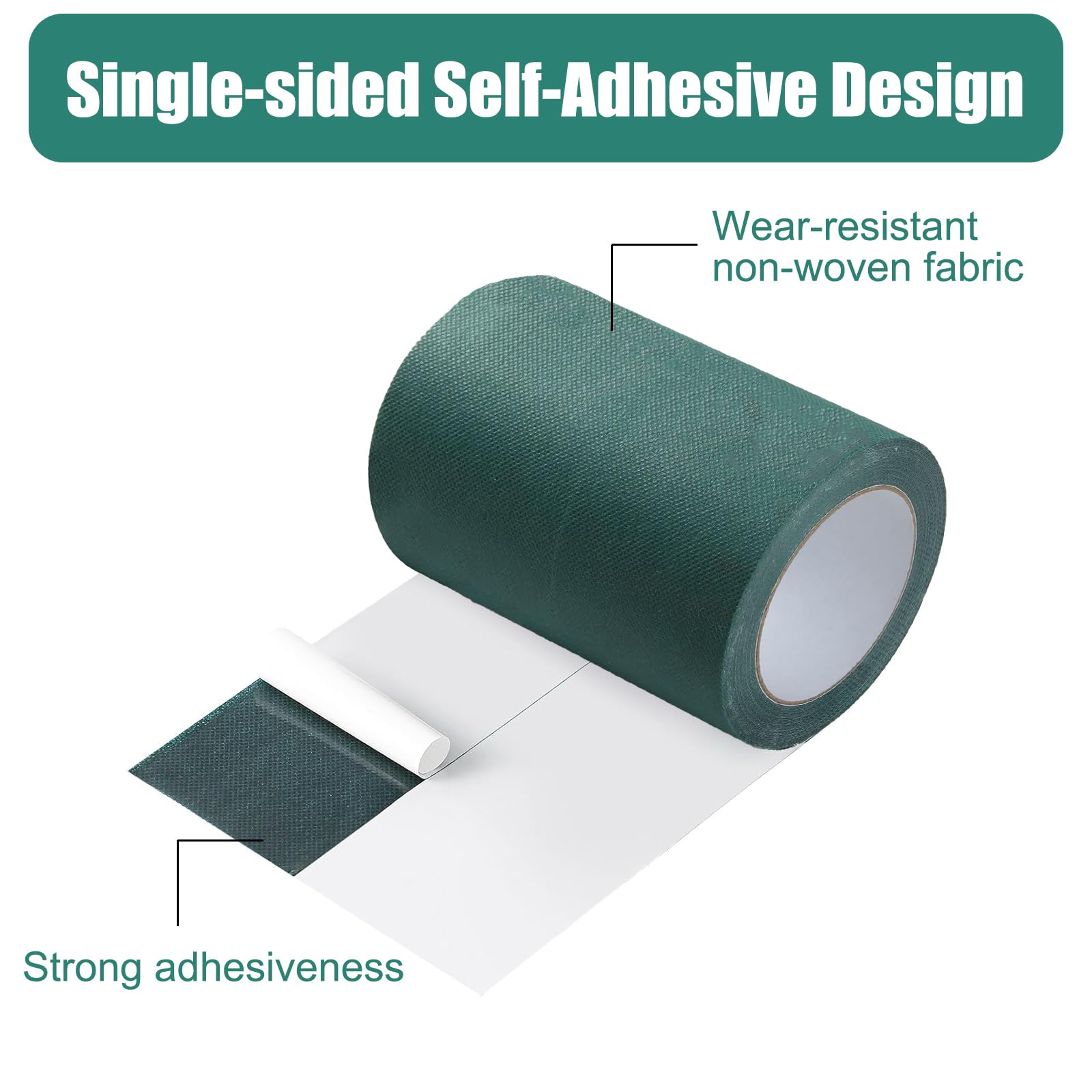 ASelected Self Adhesive Artificial Grass Tape - Green, 15 cm x 1000 cm, High Stickiness for Indoor/Outdoor Use 3