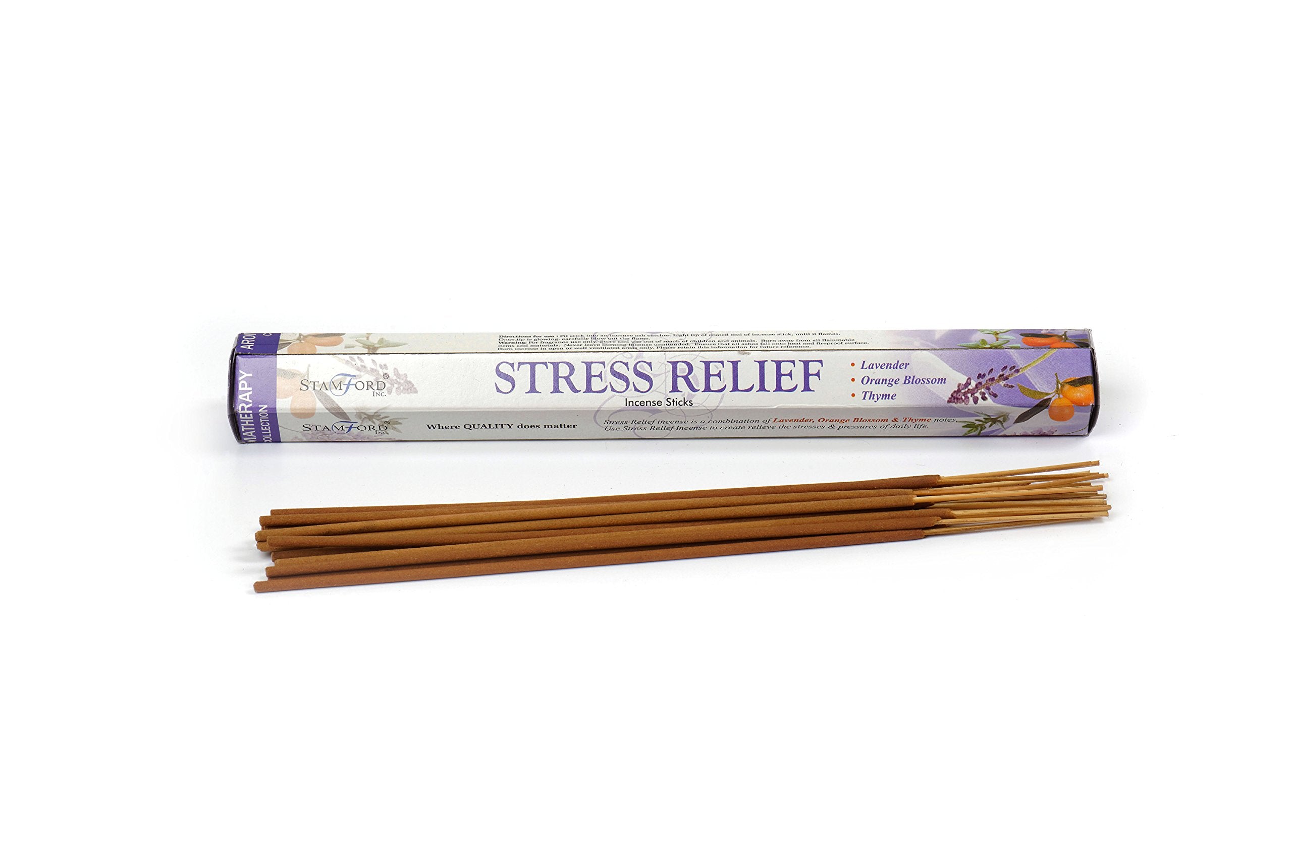 STAMFORD INC. Stress Relief Incense Sticks - 120 Sticks Total (6 Packs x 20) | Floral Scent 3