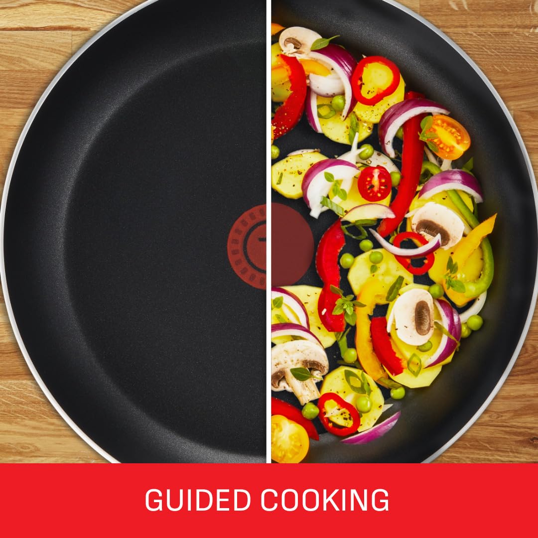 Tefal Expert Non-Stick Frying Pan Set - 20cm & 28cm Twin Pack | Thermo-Spot | Aluminium 2