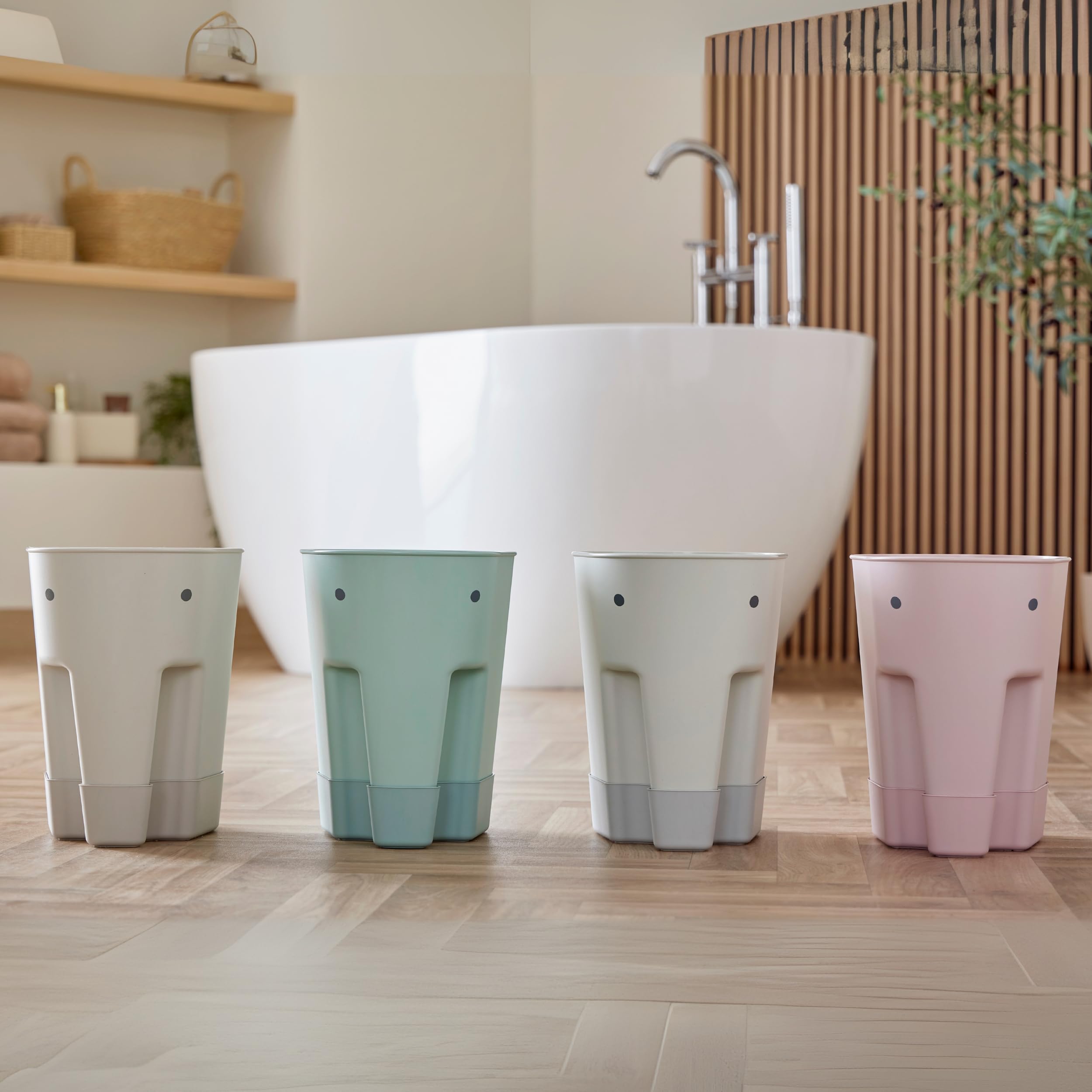 Shnuggle Ellie Bath Toy Storage Scoop & Organiser | Blush | Made from 98% Recycled Plastic 8