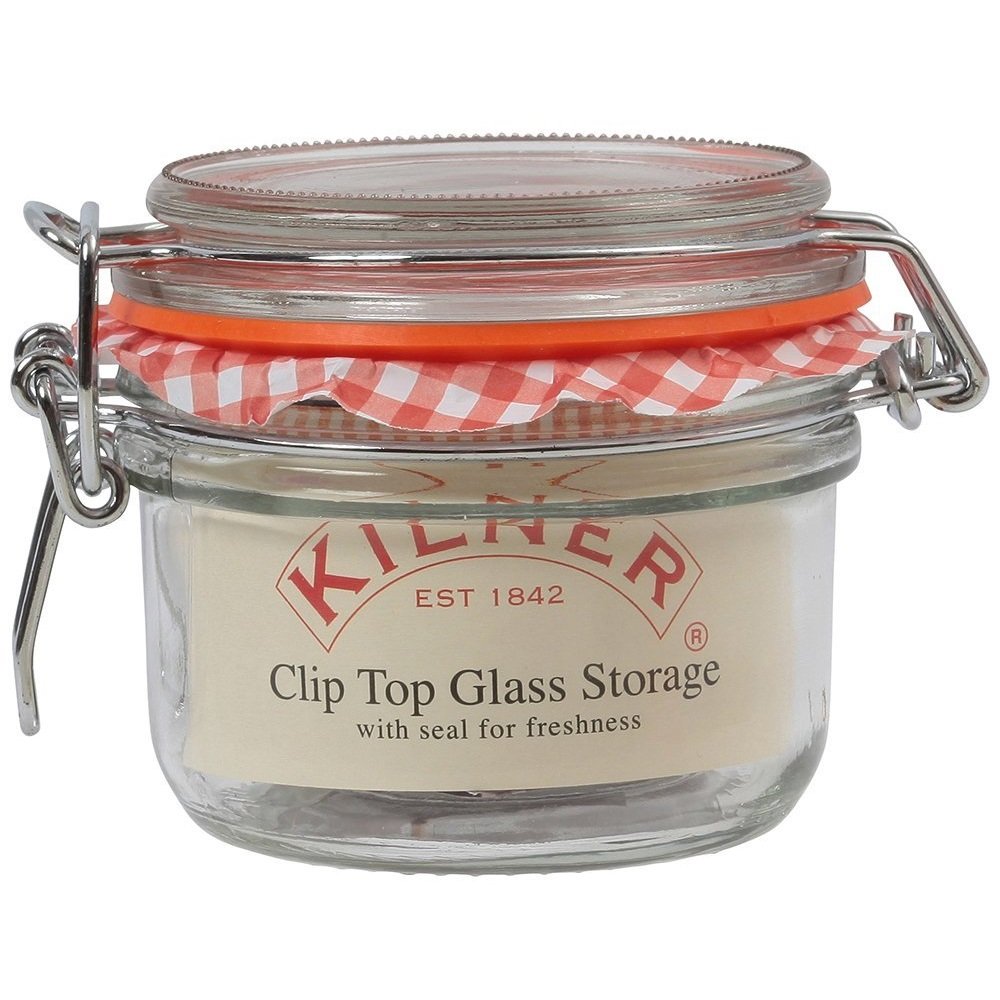 Kilner Round Clip Top Jar - 0.125 Litre Airtight Glass Storage for Preserving & Dry Goods 7