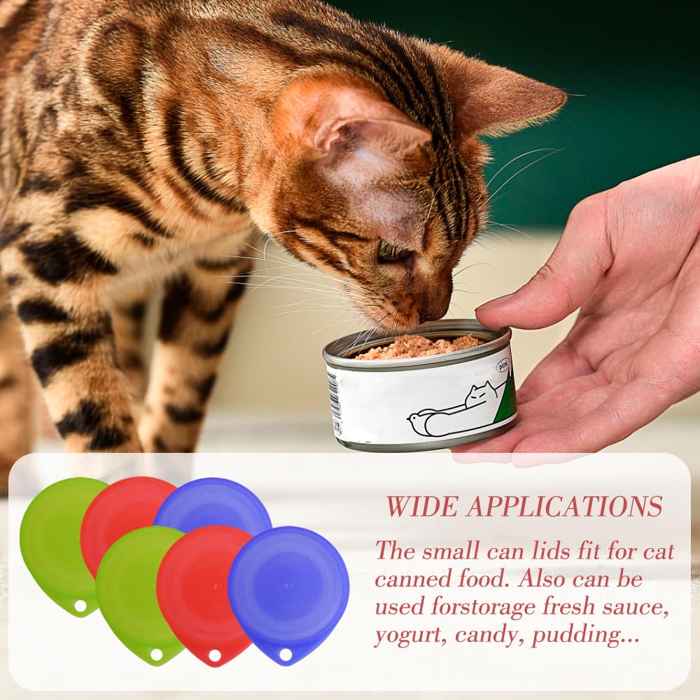 Armo Home 6 Pack Reusable Plastic Can Lids - Leakproof Airtight Seal for Food Storage | Food Grade Silicone 6