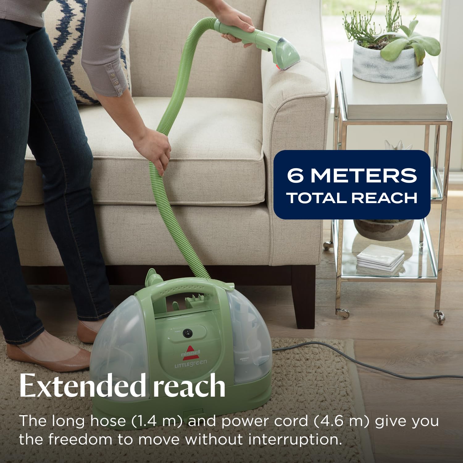 BISSELL Little Green Portable Carpet Cleaner - 7.800 Pa Suction | Dual Tank System | Corded 8