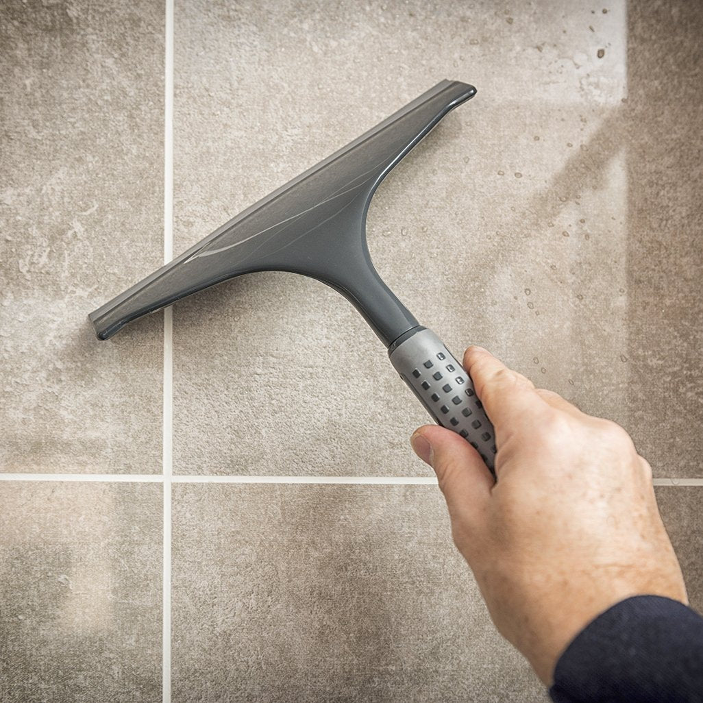 Addis ComfiGrip Shower Squeegee - 24cm Blade | Metallic Graphite | Streak-Free Cleaning 4
