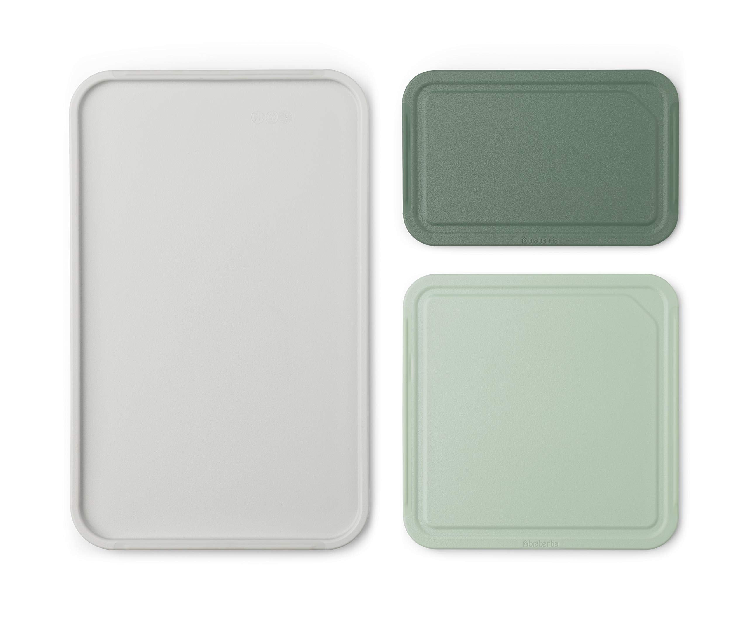 Brabantia Tasty+ Chopping Board Set (3 Pcs) - Plastic, Non-Slip Grip | 270x430mm 5