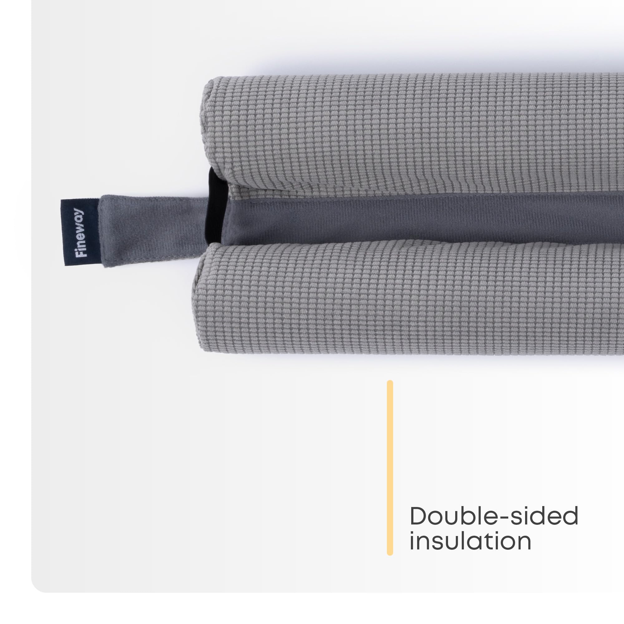 FiNeWaY Under Door Draught Excluder - 80cm Double-Sided Foam for Interior Doors | Grey 3