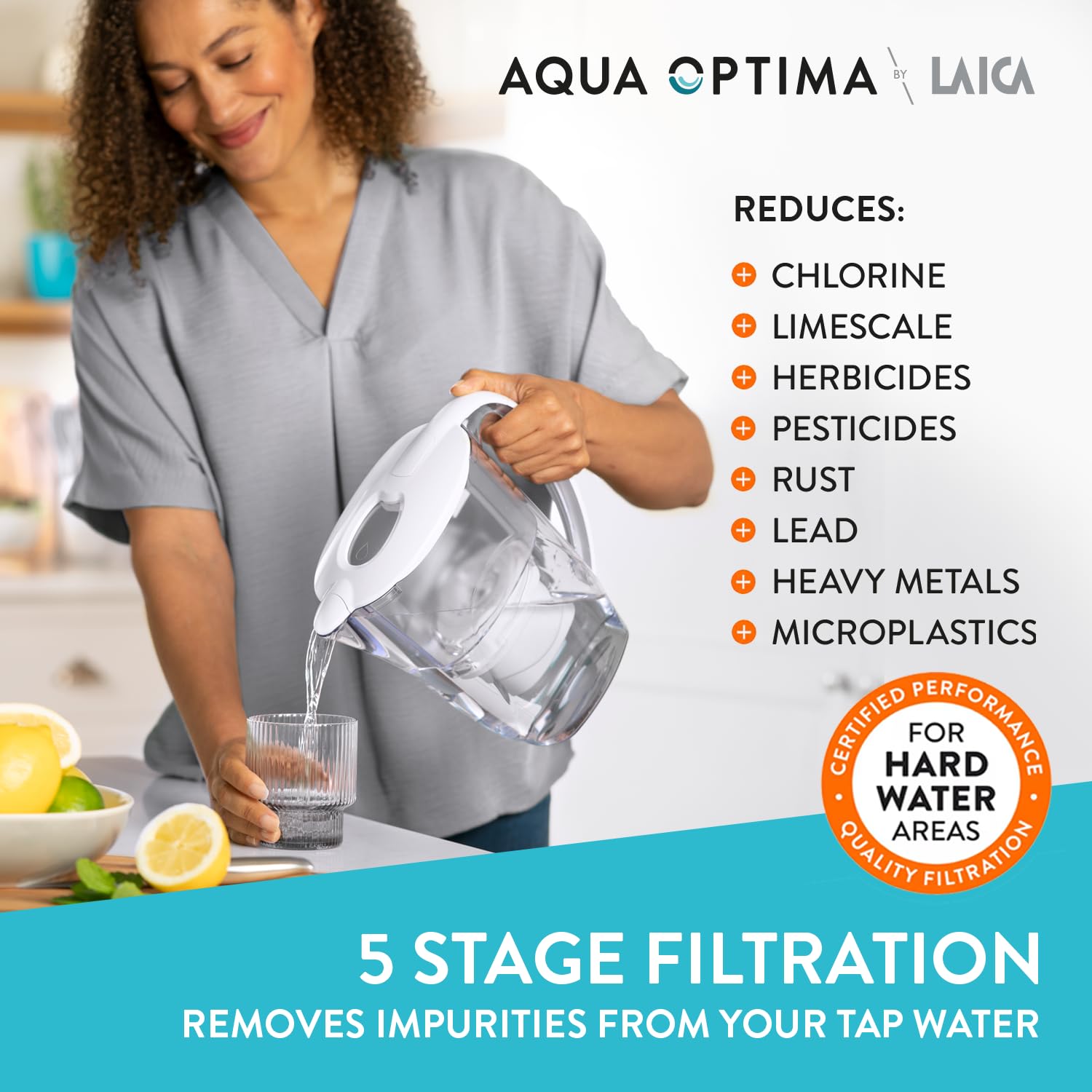 Aqua Optima Evolve+ Hard Water Limescale Filter Cartridges - 6 Pack | 150L Capacity 4
