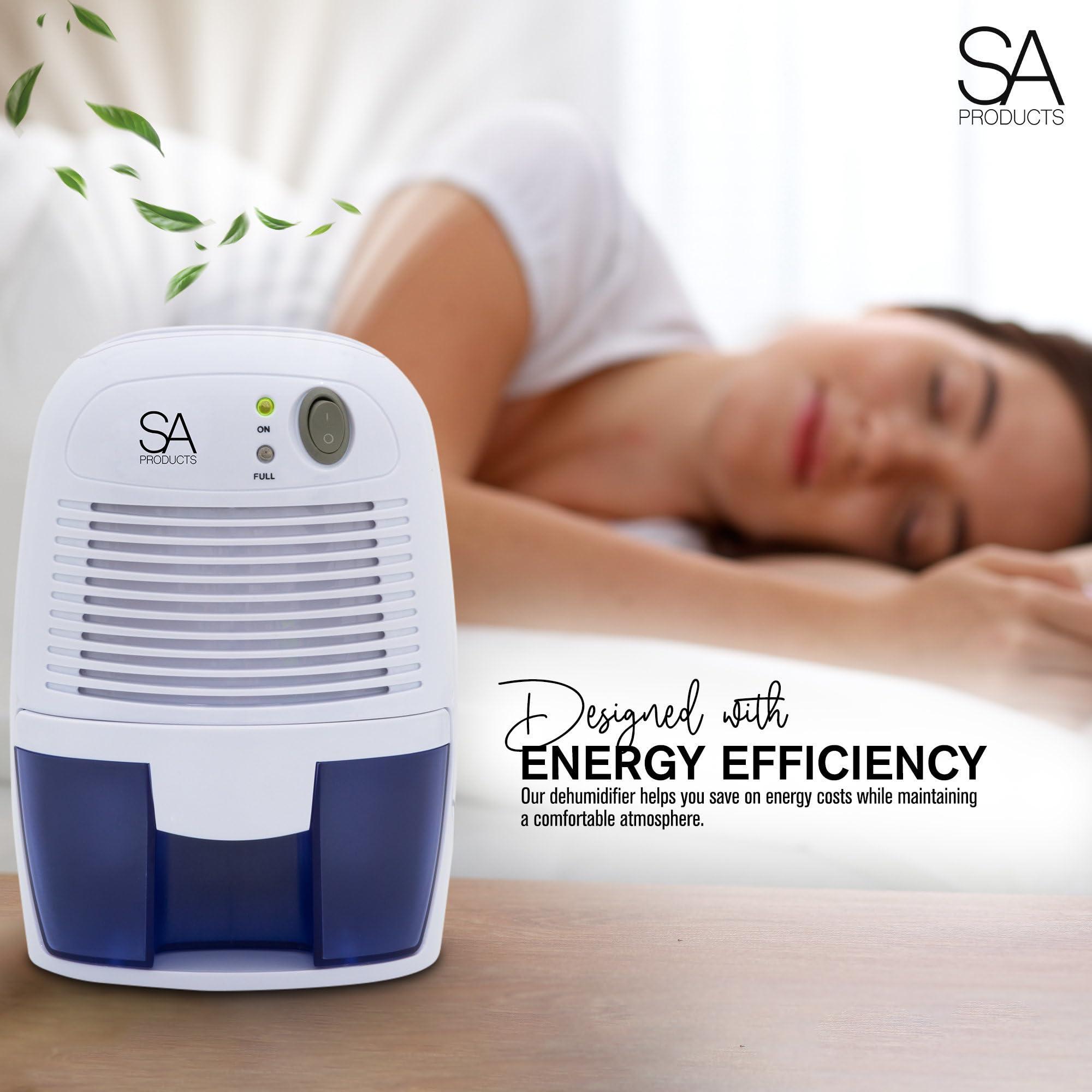 SA Products 500ml Portable Dehumidifier and Air Purifier | Quiet Operation | Automatic Shutoff 7