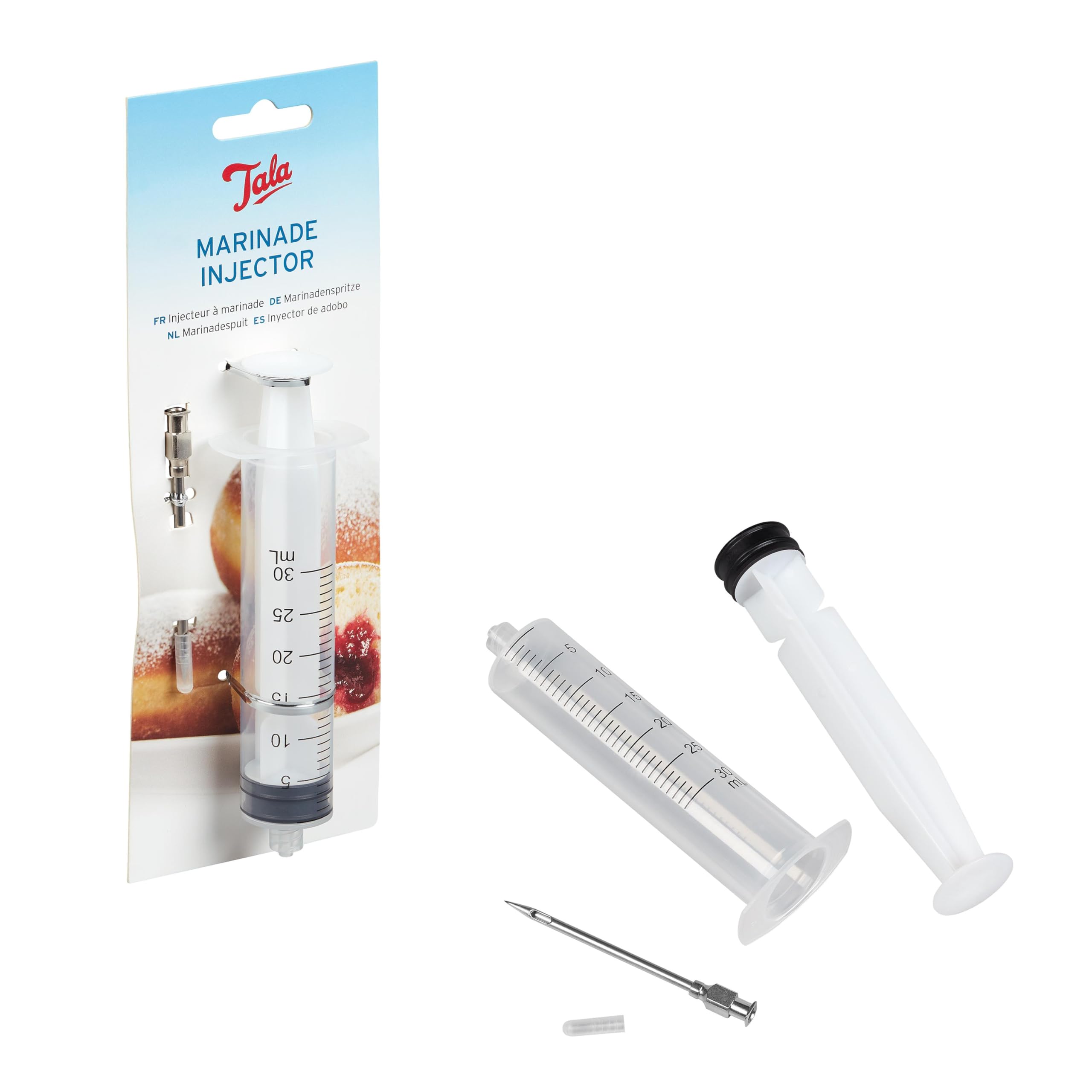 Tala Marinade/Filling Injector - Multipurpose Flavor Infusion | Stainless Steel | 20.5 x 4 x 2.5 cm 2