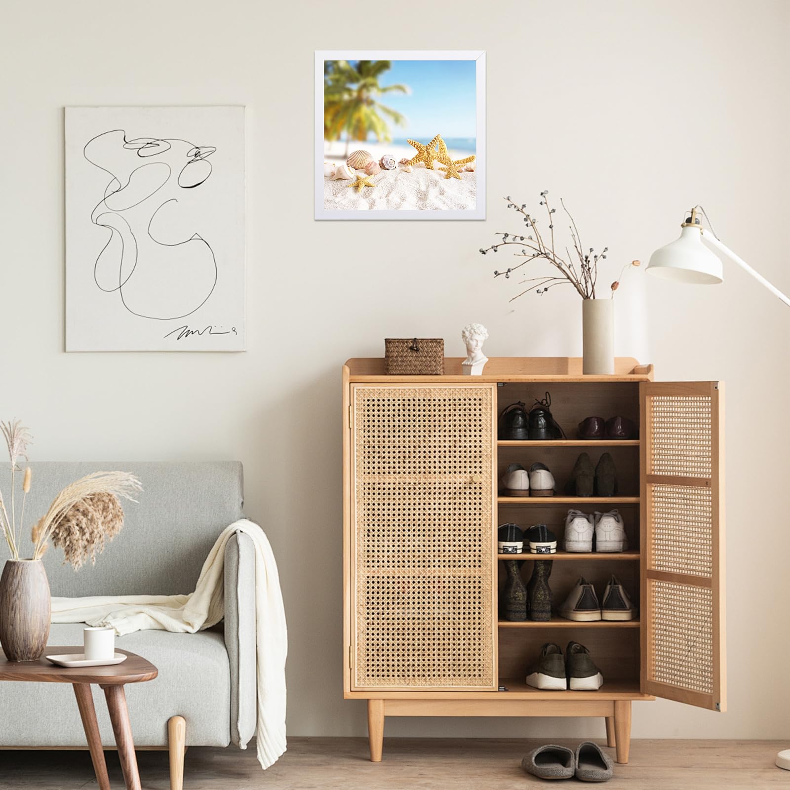 ASelected 3D Shadow Box Frame - 8x8 Inch Deep Display for Wall or Table | White MDF & Acrylic 6