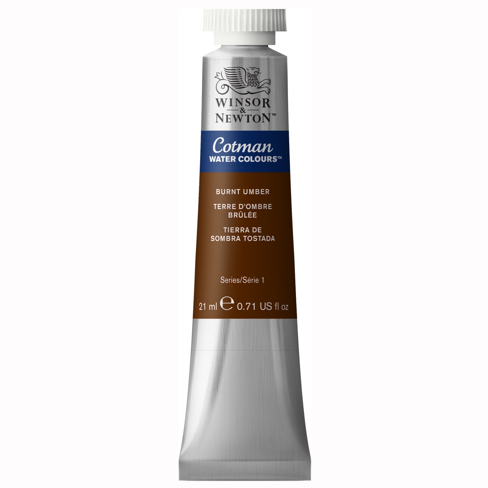 Winsor & Newton Cotman Watercolour Tube - Burnt Umber | 21ml | Opaque 1