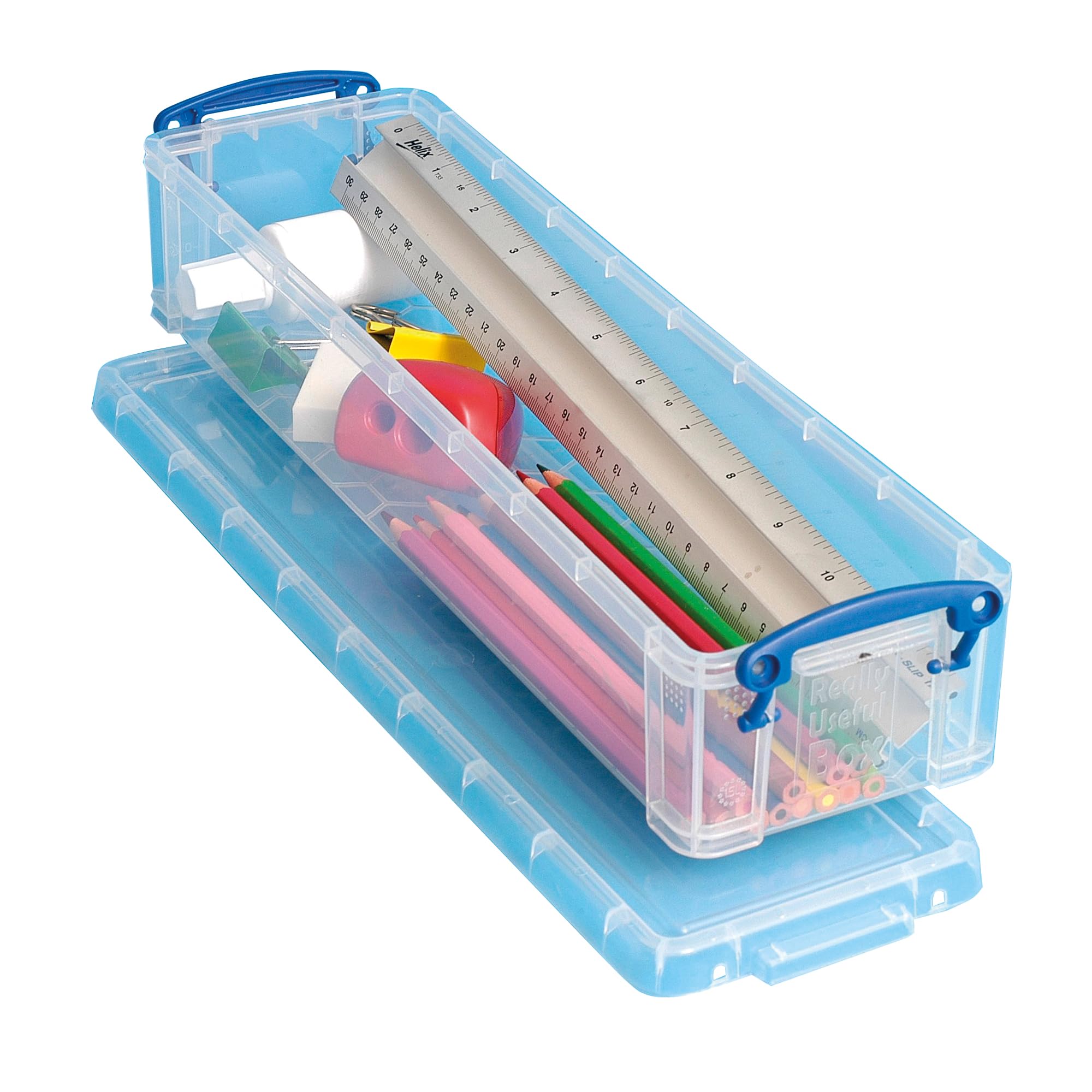 Really Useful Box 1.5 Litre Storage Box - Clear Plastic | Stackable & Lockable 1