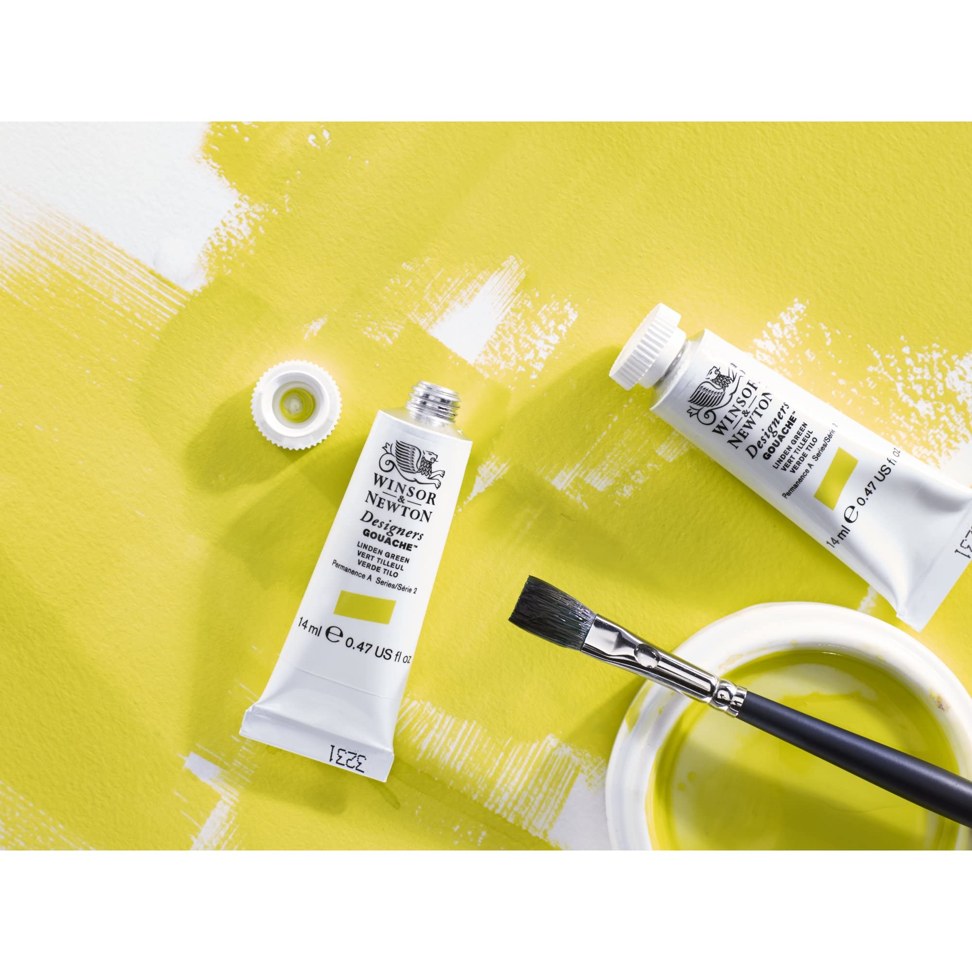 Winsor & Newton Designers Gouache Paint - Jet Black | 14 ml Tube | Matte Finish 6