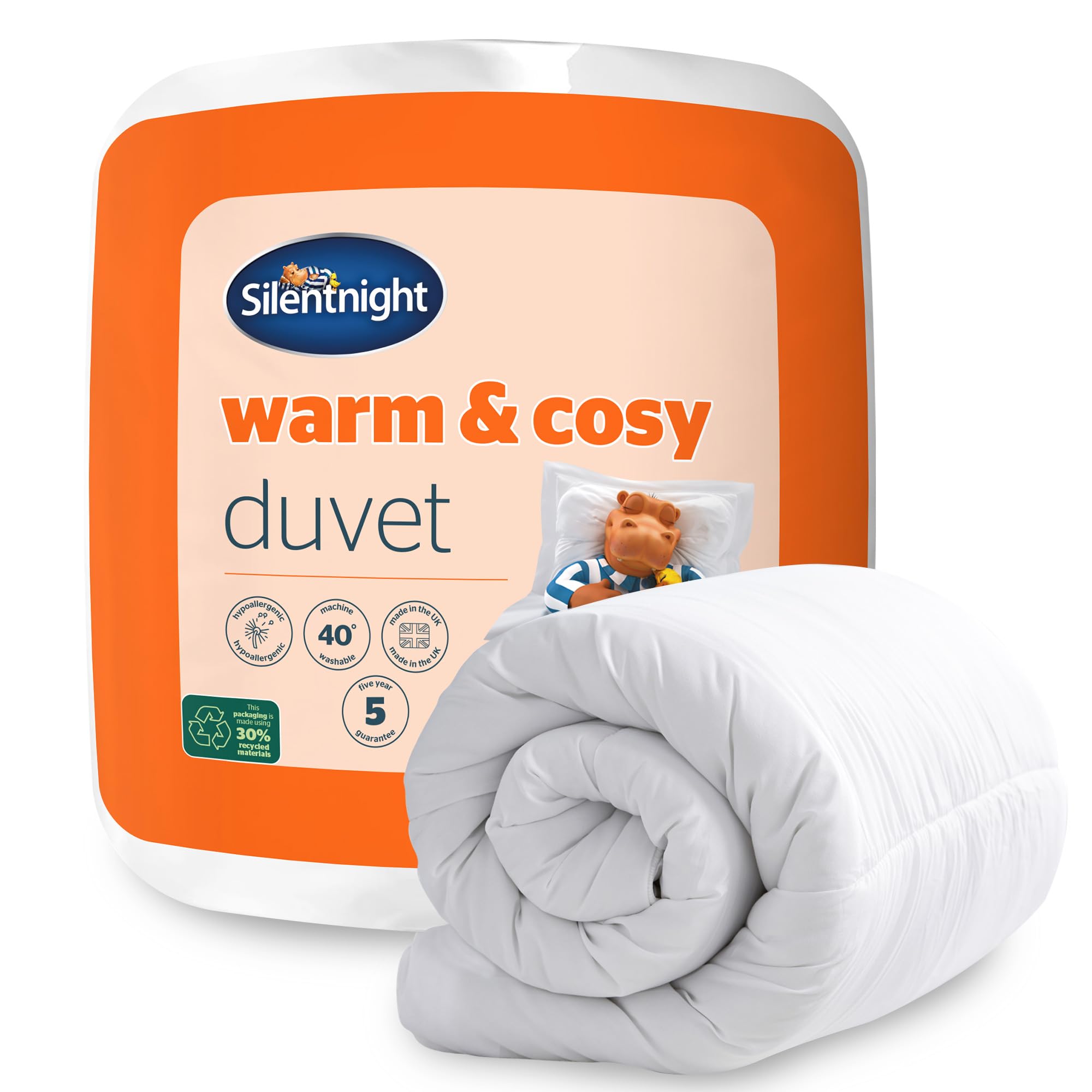 Silentnight Warm & Cosy King Size 13.5 Tog Winter Duvet | Hypoallergenic Microfibre 1
