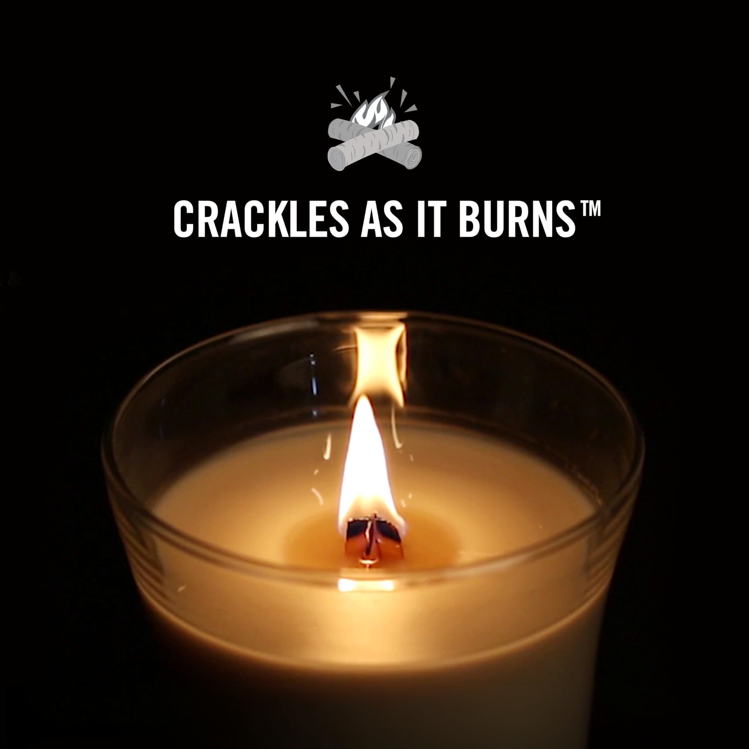 WoodWick Vanilla Bean Scented Specialty Candle | Crackling Wooden Wick | 85g Mini Hourglass 4