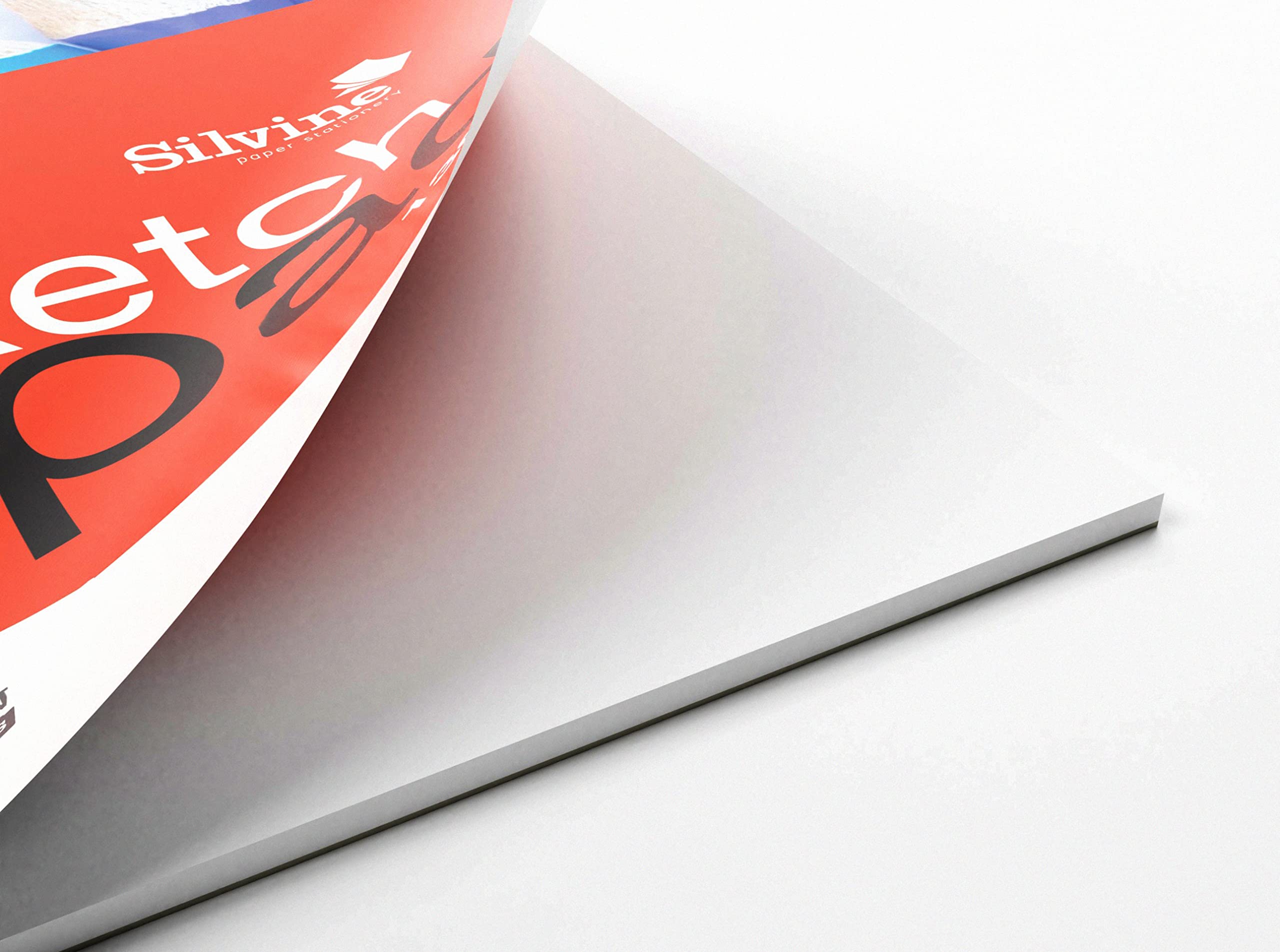 Silvine Sketch Pad - A3 Size | 130gsm Smooth Cartridge Paper | 30 Sheets 4