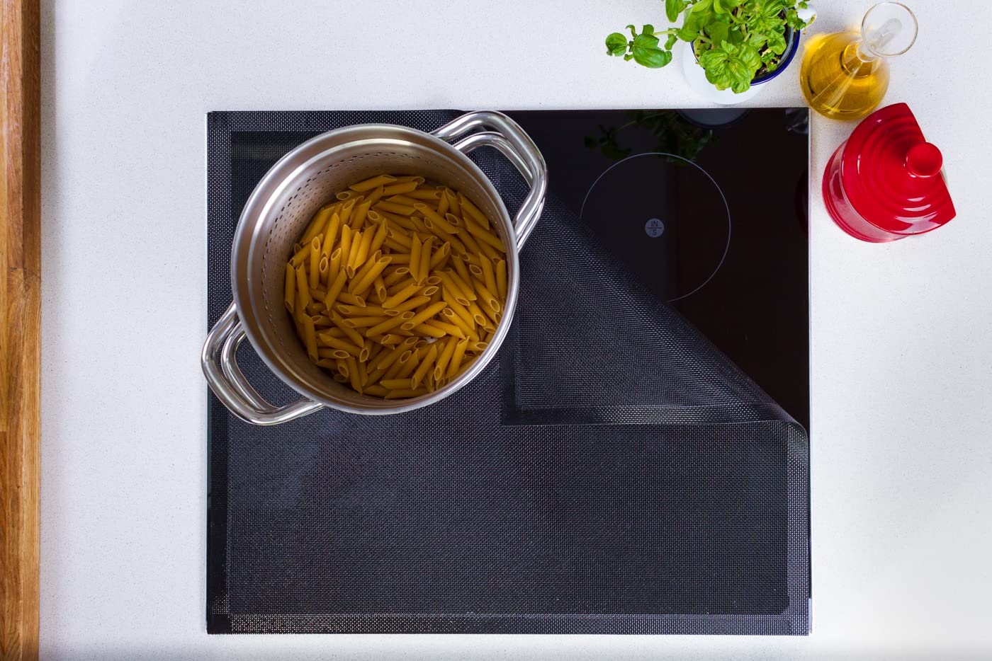 Bake-O-Glide Induction Hob Protector - Sealed Silicone Edge | 590 x 520mm Standard Size