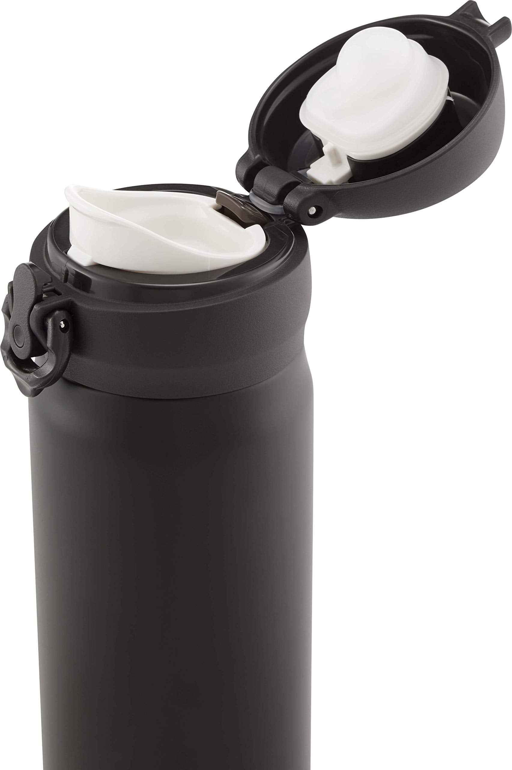 Thermos Stainless Steel Drink Flask - 470 ml | Vacuum Insulated | Matt Black 3