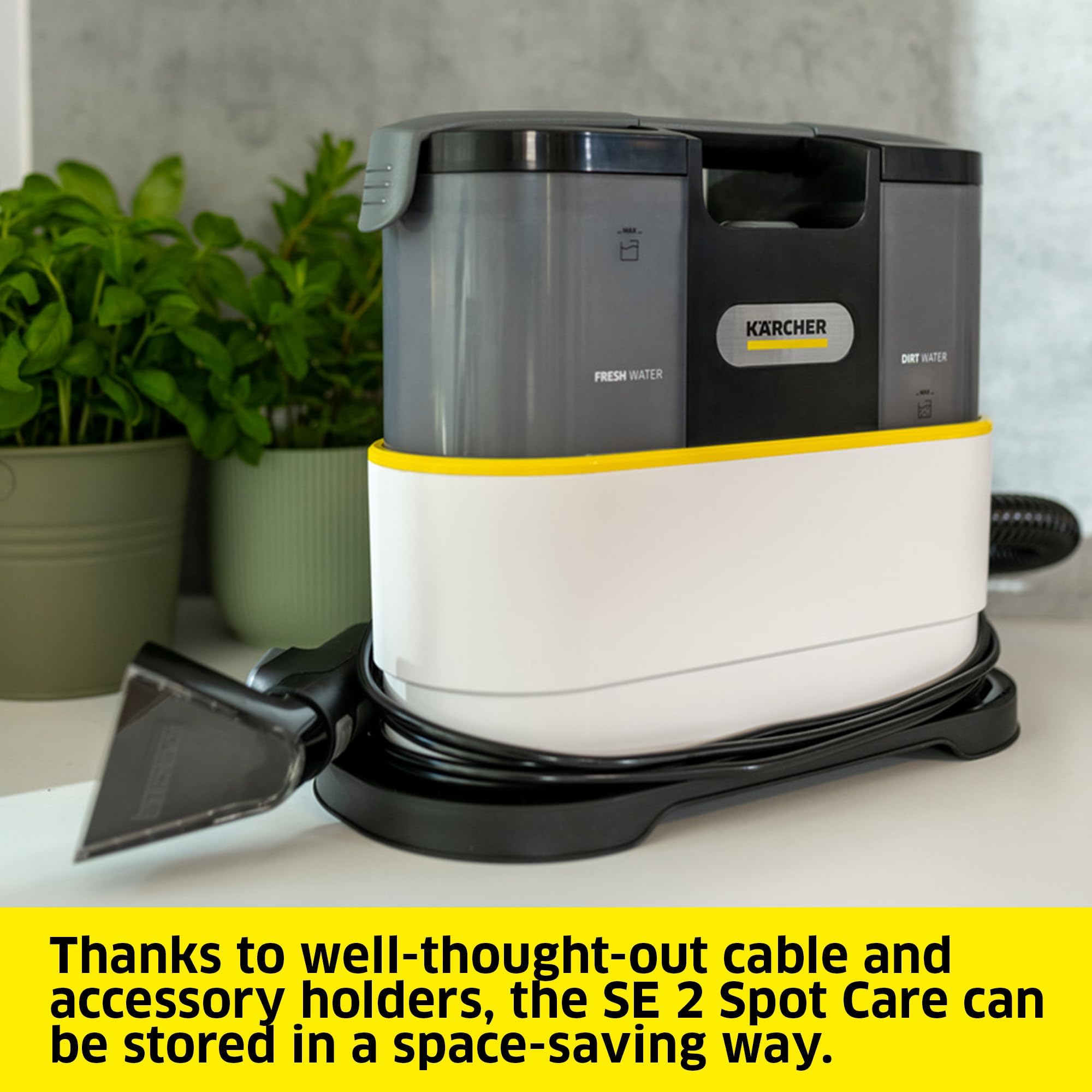 Kärcher SE 2 Spot Care Spot Cleaner - 450W Power | 1.5L Capacity | White 8