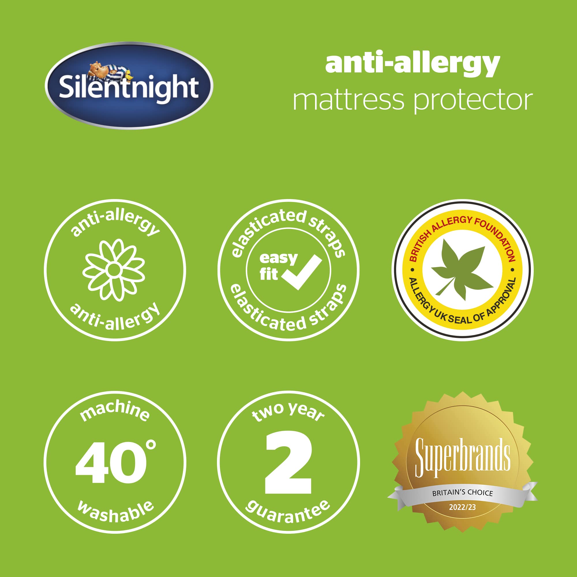 Silentnight Anti Allergy Mattress Protector - Small Double (120x190cm) | Bacteria & Dust Mite Protection 7